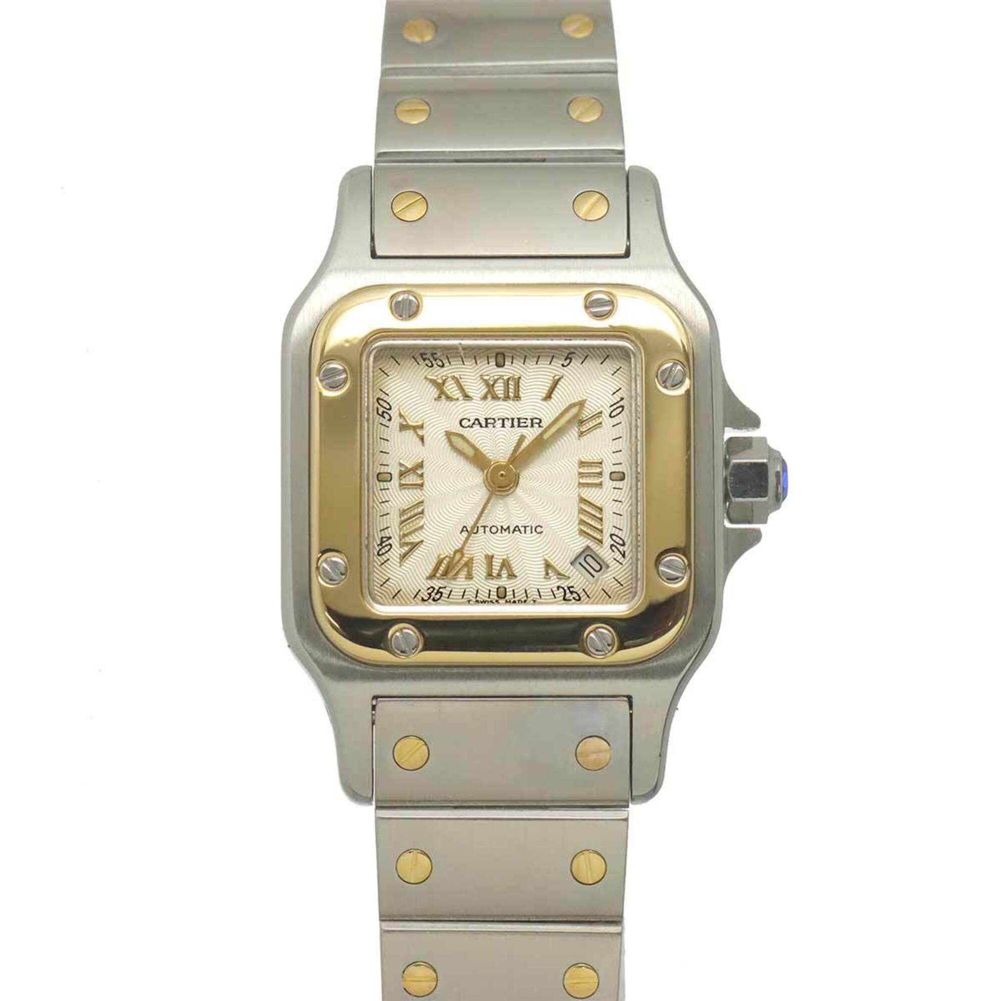 Cartier Santos Galbee SM Two-Tone W20045C4 20th Anniversary Limited Edition Ladies\' Watch, Date, Si