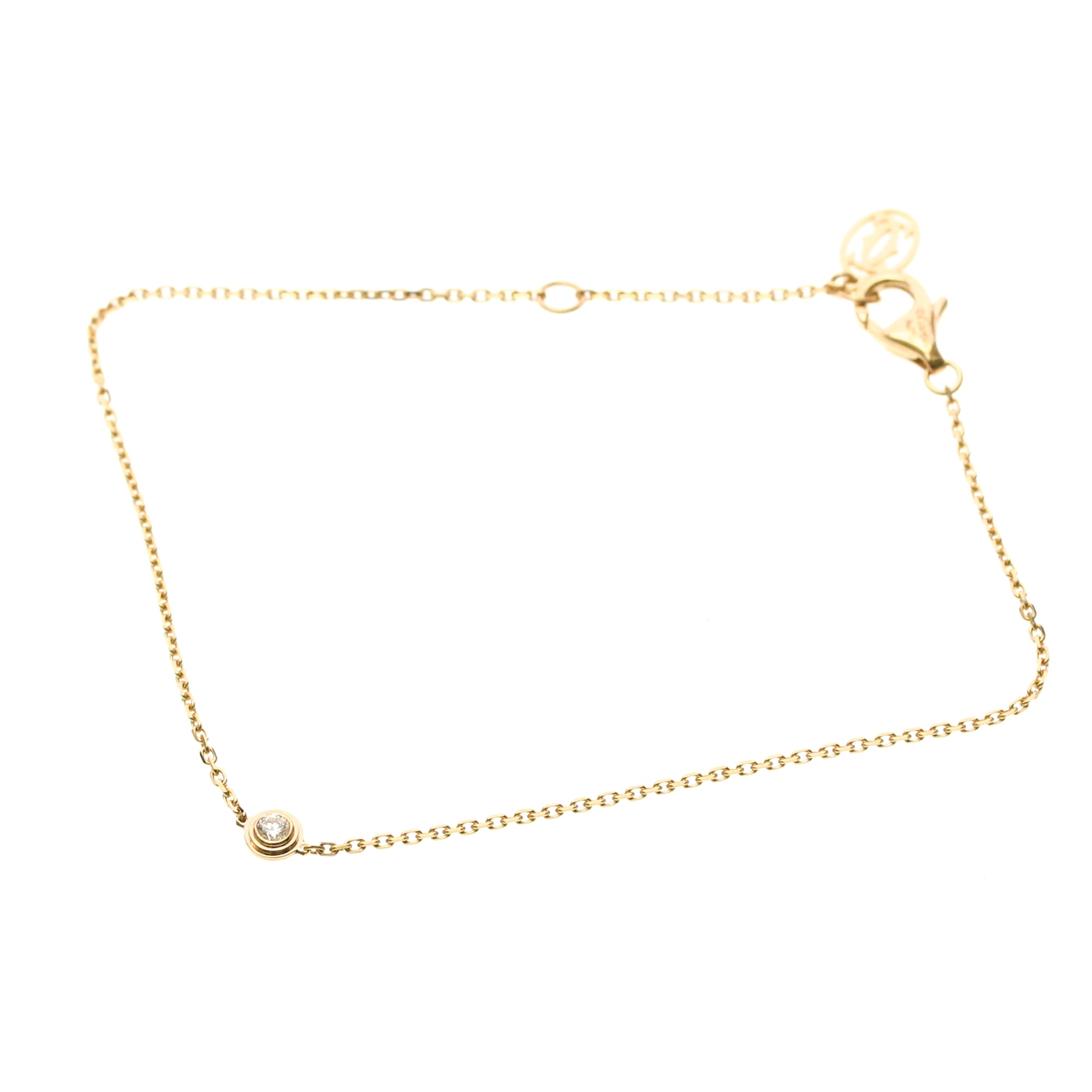 Cartier D\'Amour Bracelet XS CRB6045717 Pink Gold (18K) Diamond Charm Bracelet Pink Gold