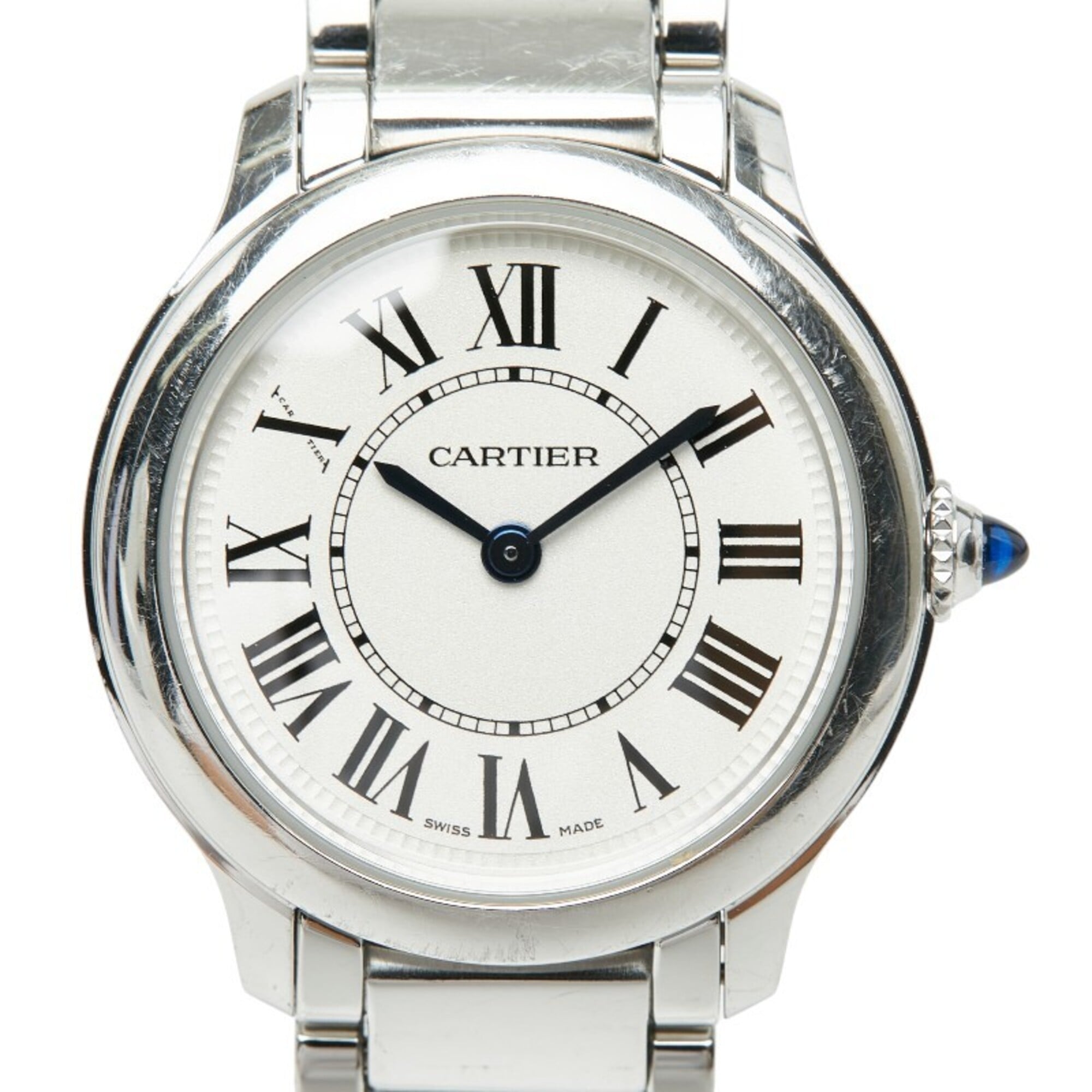 Cartier Ronde Must de Online Exclusive Watch WSRN0033 Quartz White Dial Stainless Steel Ladies CARTI