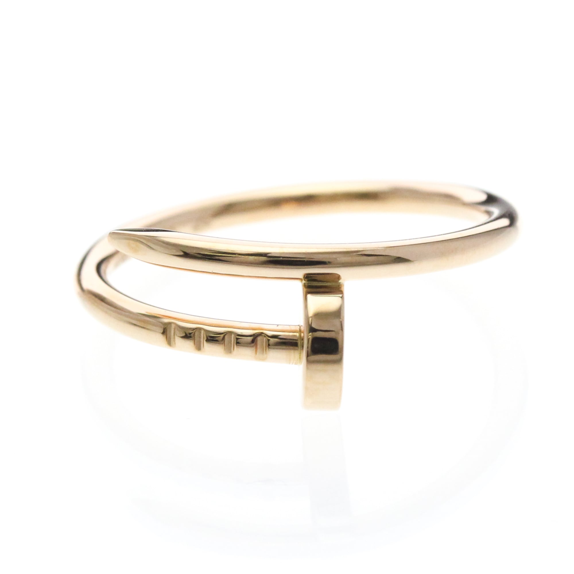 Cartier Juste Un Clou Ring SM B4225853 Pink Gold (18K) Fashion No Stone Band Ring Pink Gold