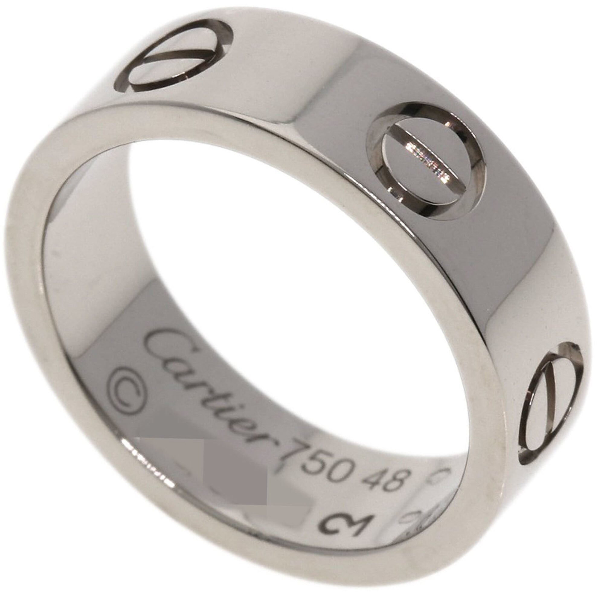 Cartier Love Ring #48, 18K White Gold, Women\'s Ring, CARTIER
