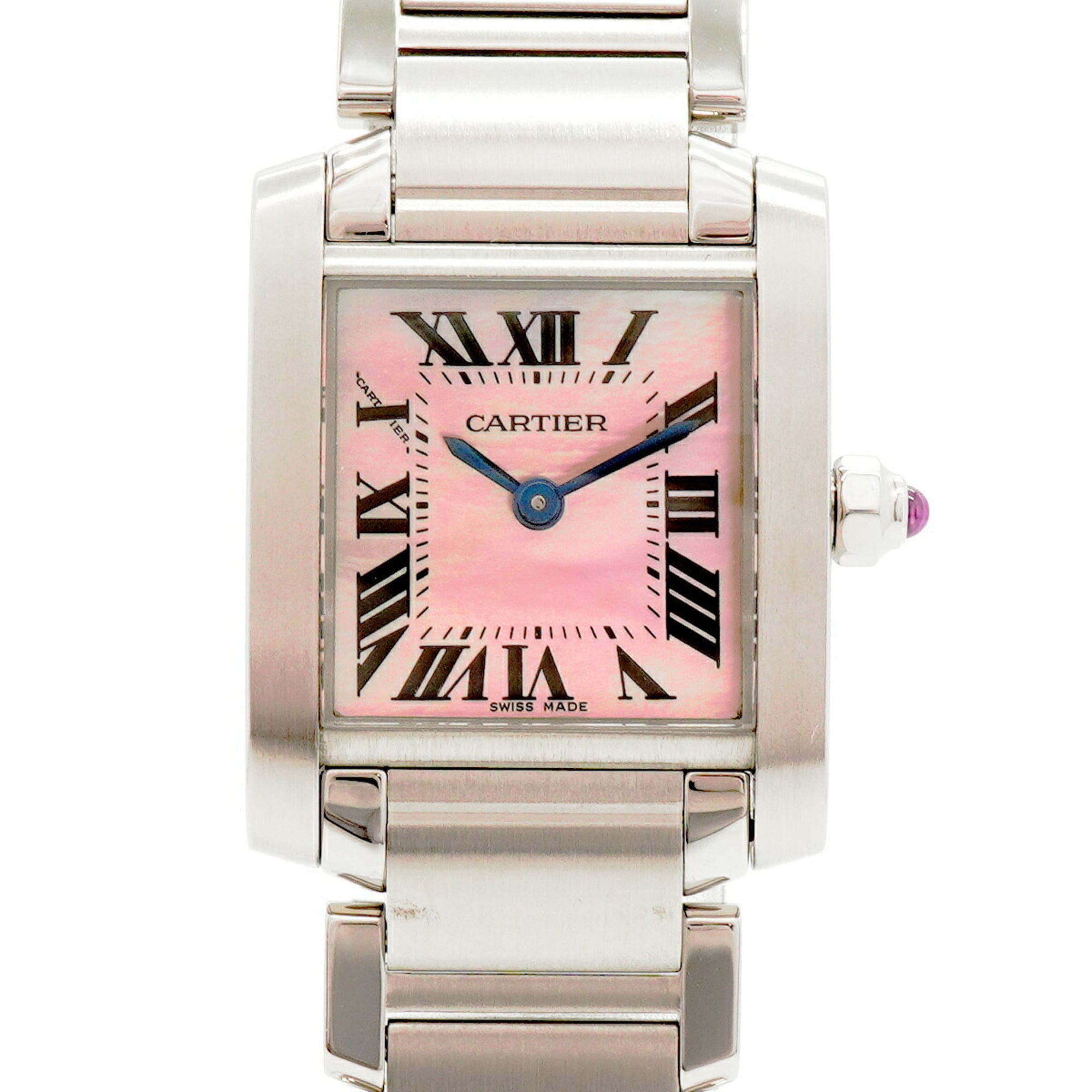 Cartier Tank Française SM W51028Q3 Pink Dial Women\'s Watch