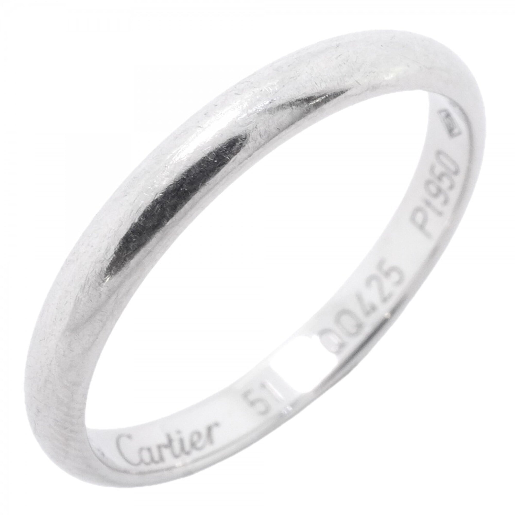Cartier Classic Ring, Pt950 Platinum, Size 51, Ladies\' Ring