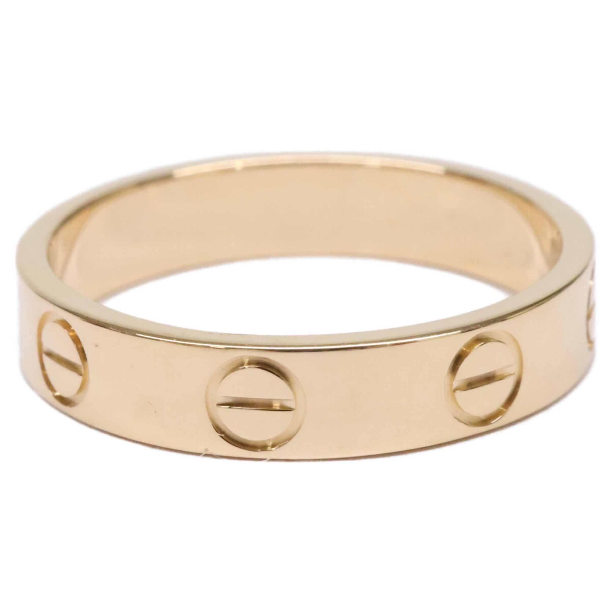 Cartier Mini Love Ring, 750 Yellow Gold, Size 49, Refurbished, for Women.