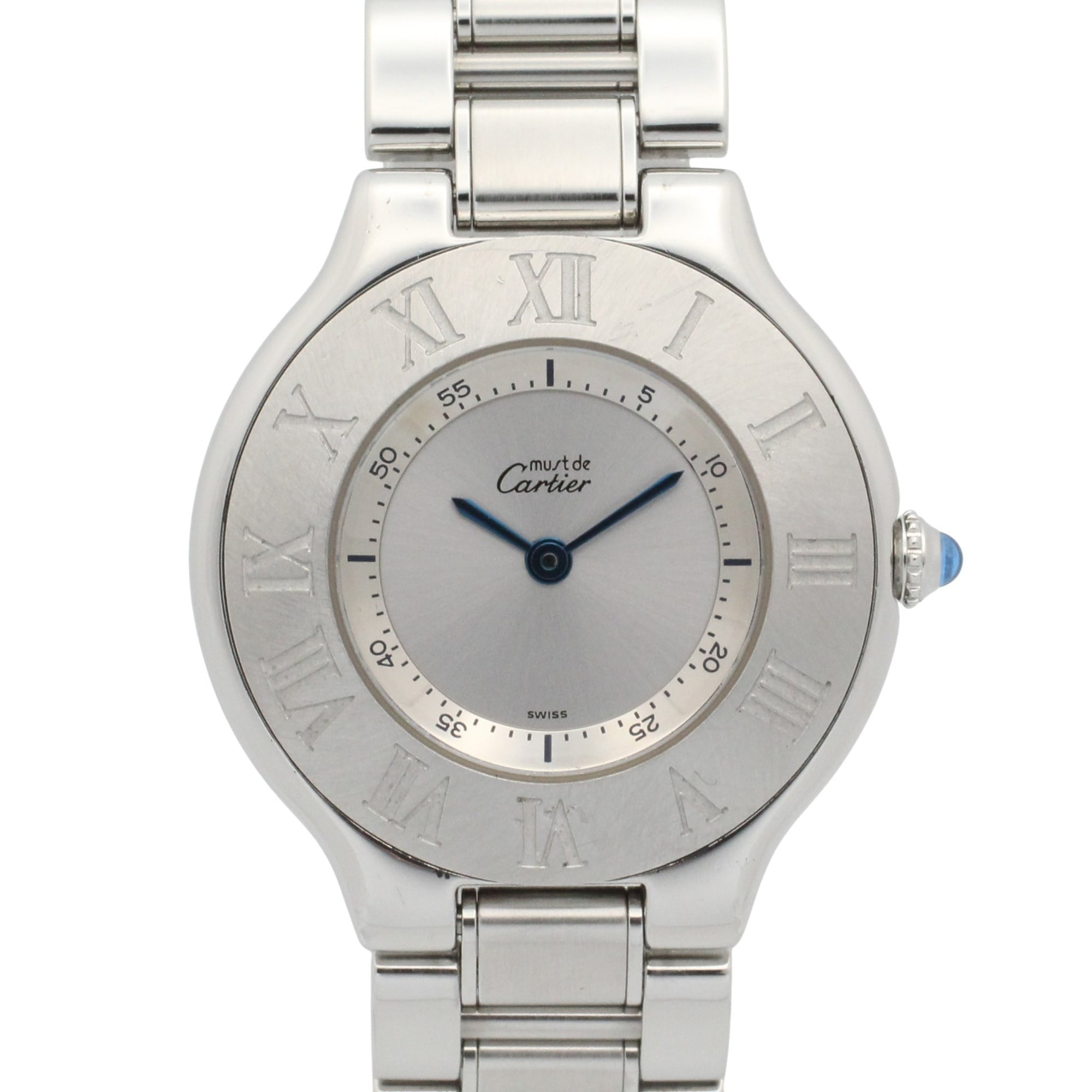 Cartier Must 21 LM Watch, Stainless Steel, Ladies, Silver Tone, W10110T2