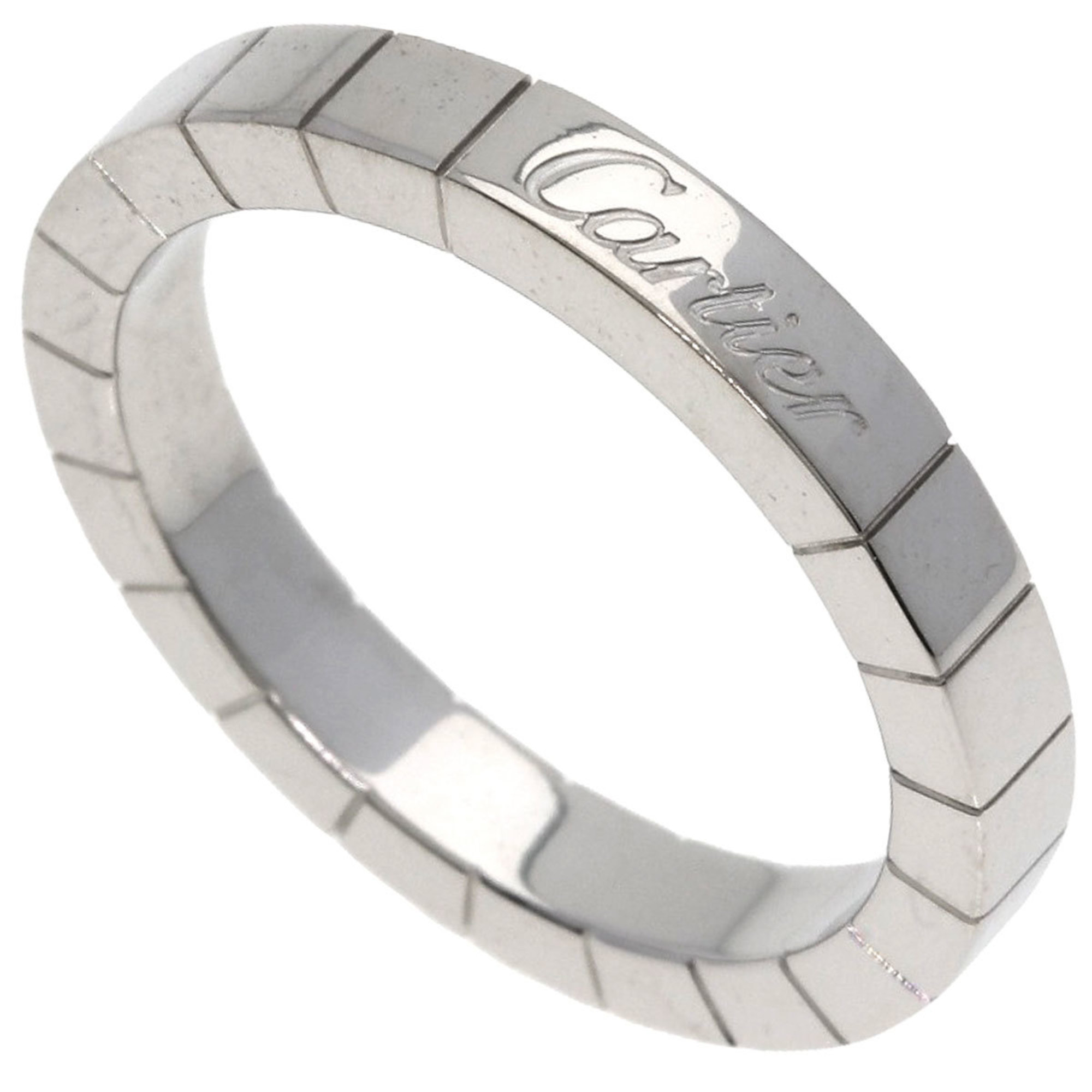 Cartier Lanieres #54 Ring, 18K White Gold, Women\'s, CARTIER