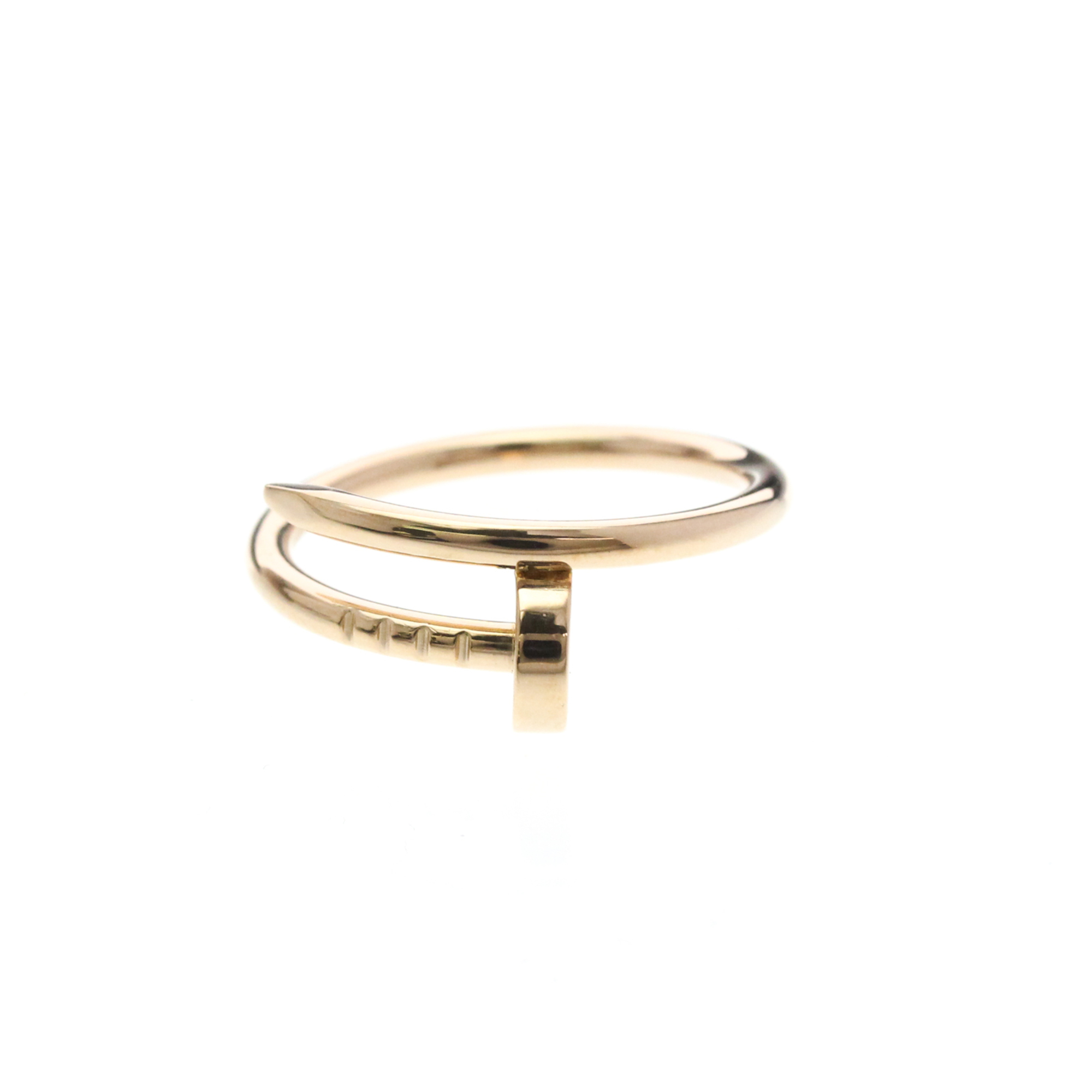 Cartier Juste Un Clou Ring SM B4225850 Pink Gold (18K) Fashion No Stone Band Ring Pink Gold