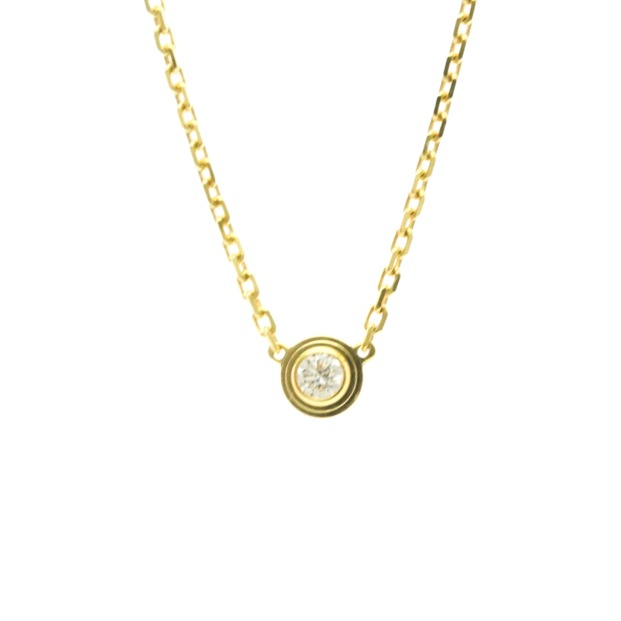 Cartier D\'Amour Necklace XS Yellow Gold (18K) Diamond Men,Women Fashion Pendant Necklace (Gold)