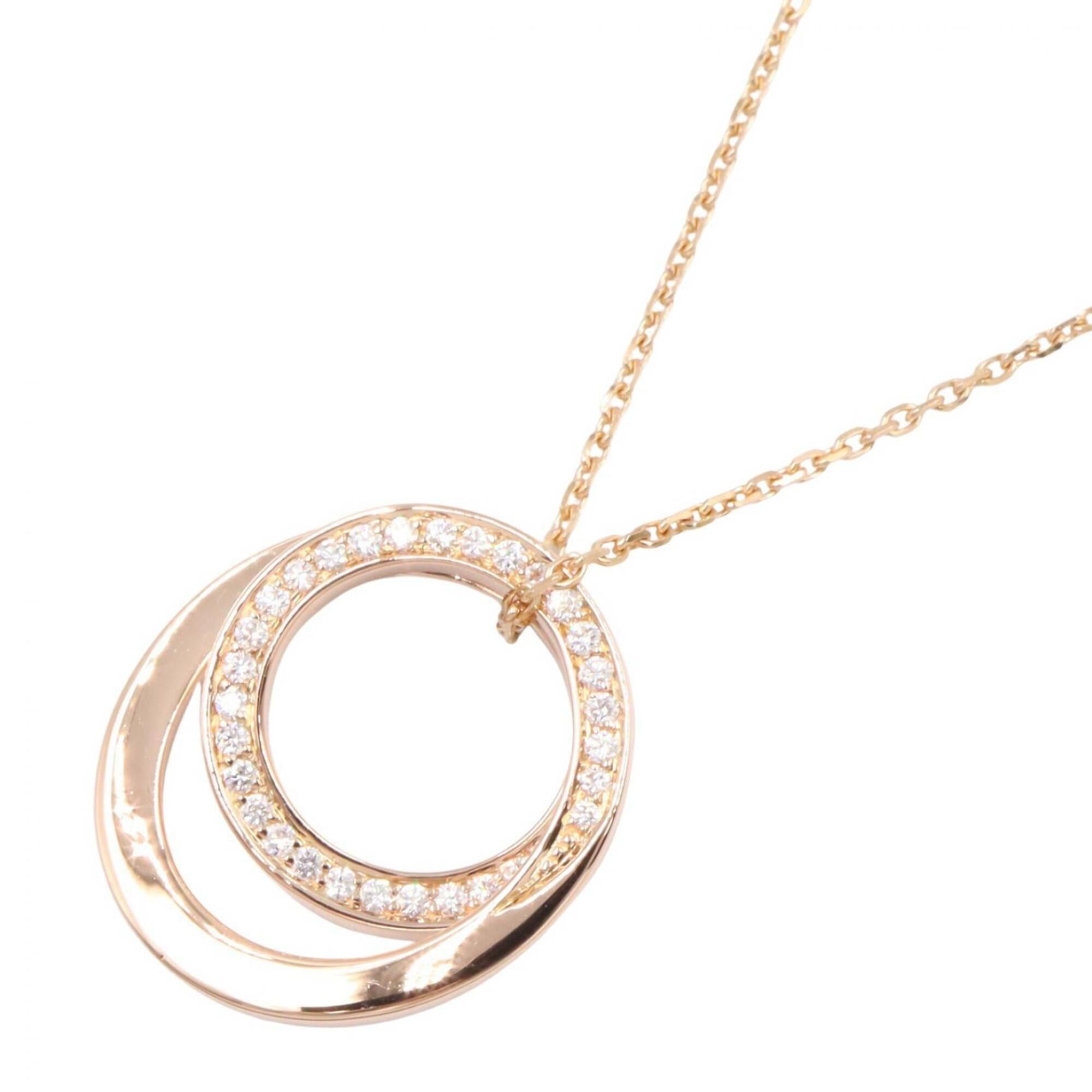 Cartier Etincelle Diamond Necklace, 18K Pink Gold (PG) Women\'s, Tone, Clear Tone