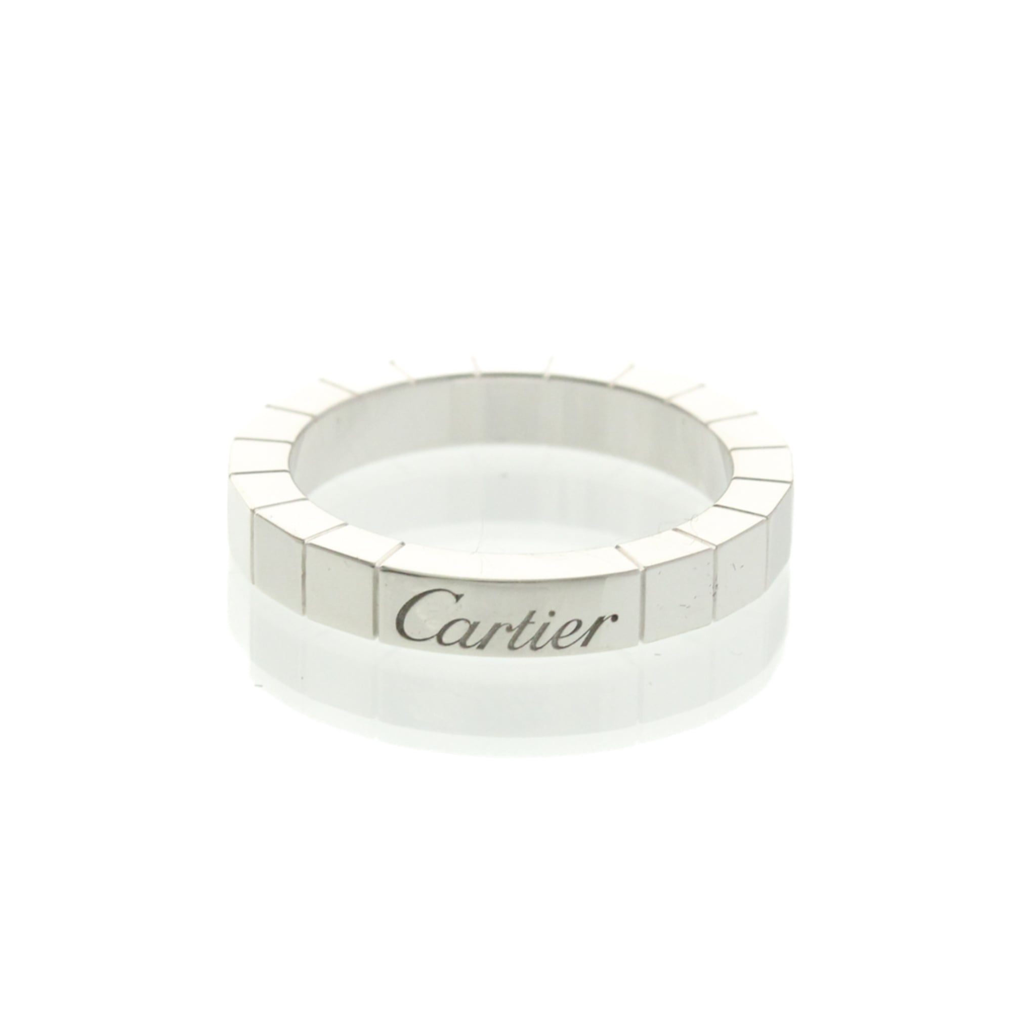 Cartier Lanieres Platinum Fashion No Stone Band Ring Silver