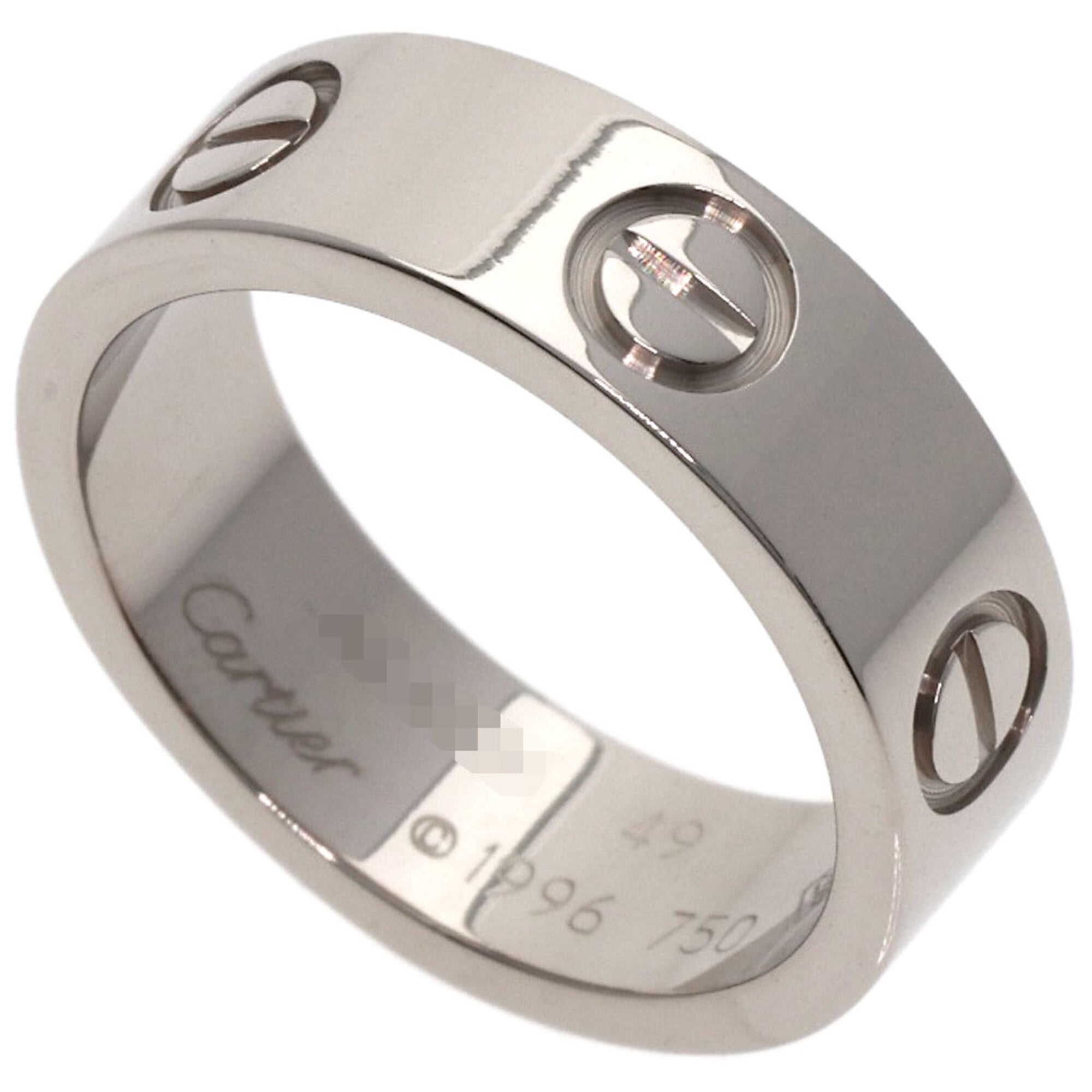 Cartier Love Ring #49, 18K White Gold, Women\'s Ring, CARTIER