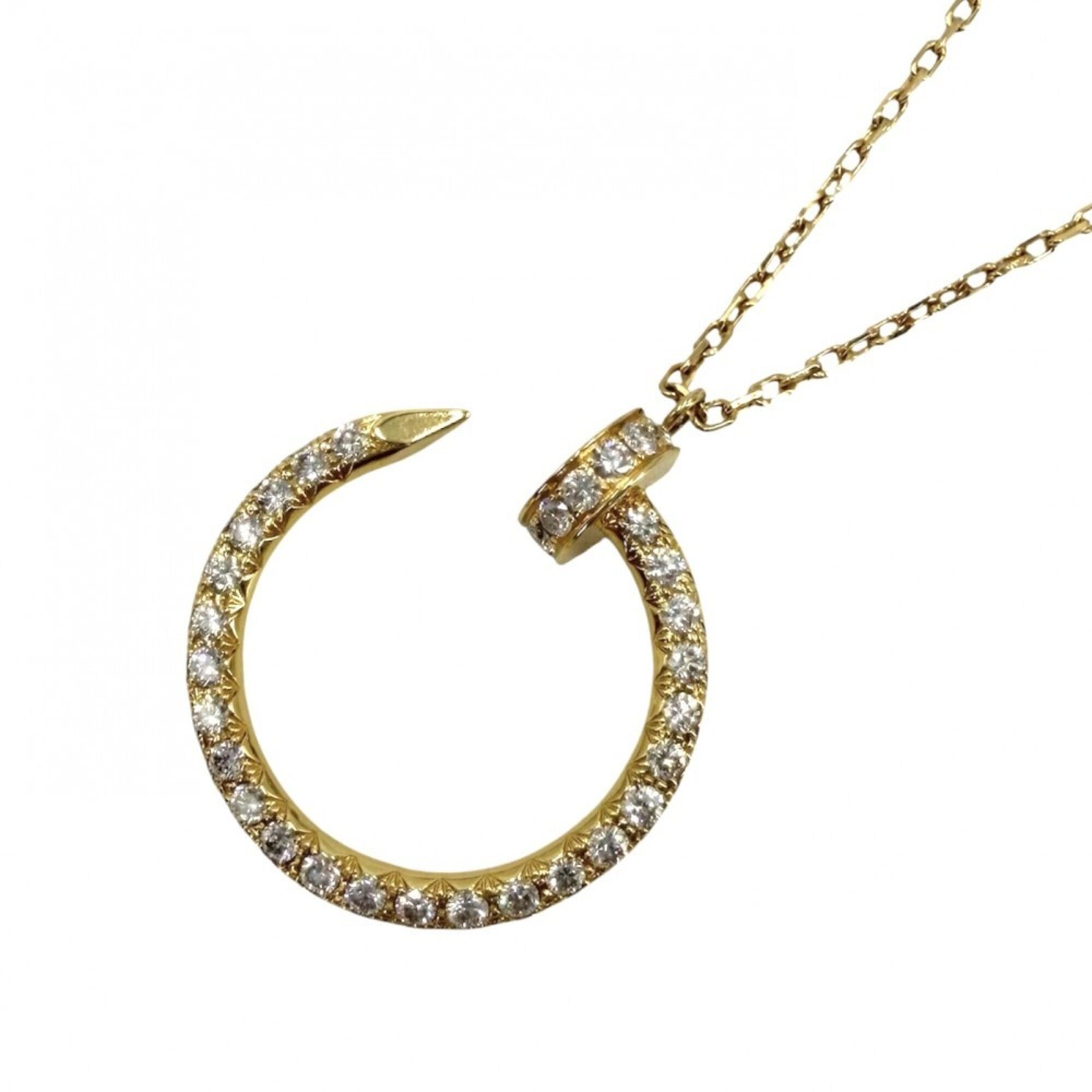 Cartier Juste un Clou Pendant Necklace for Women, Adjustable, Nail Design, 18K Yellow Gold (Au750),