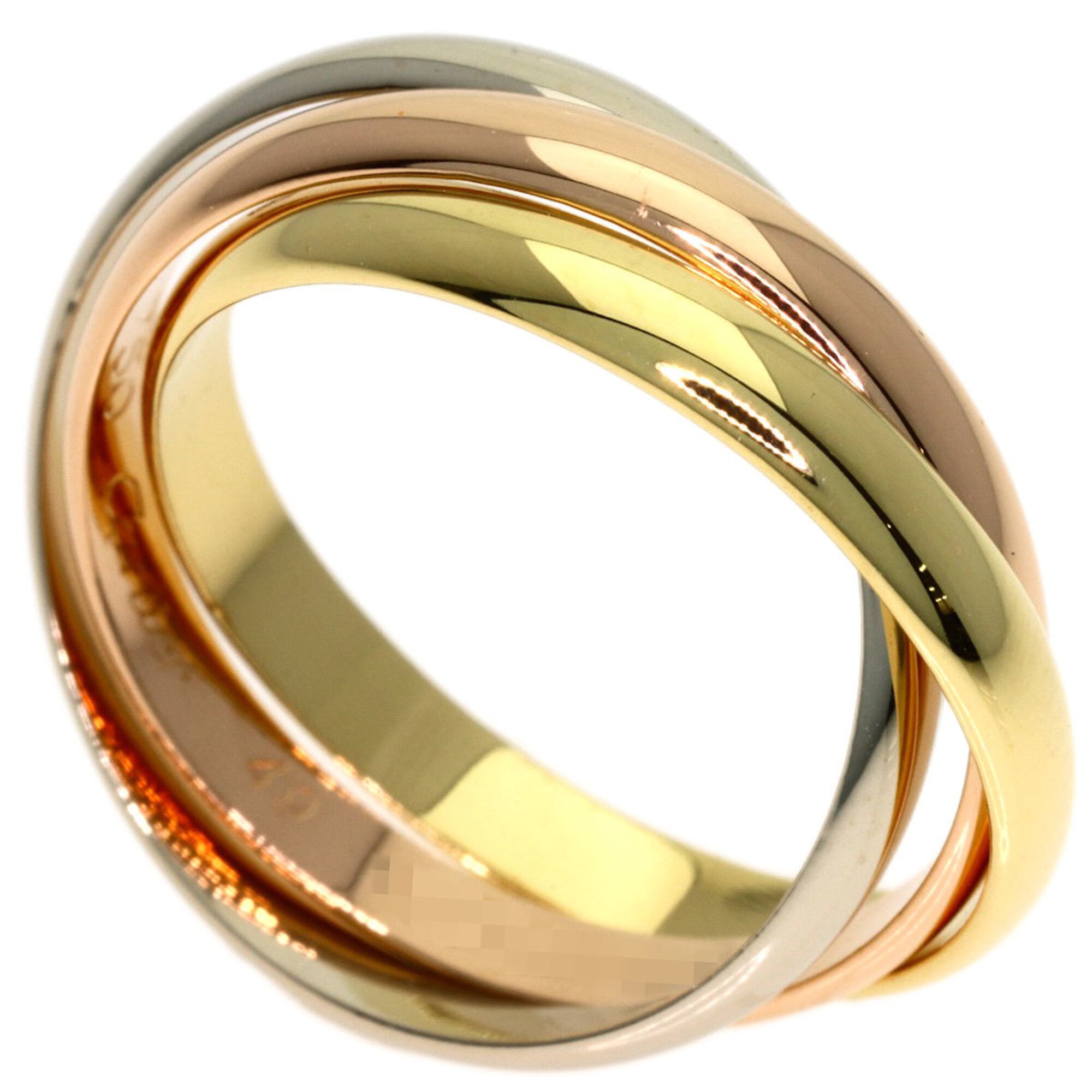Cartier Trinity XS #49 Ring - 18K Yellow Gold/18K Pink White Gold Women\'s