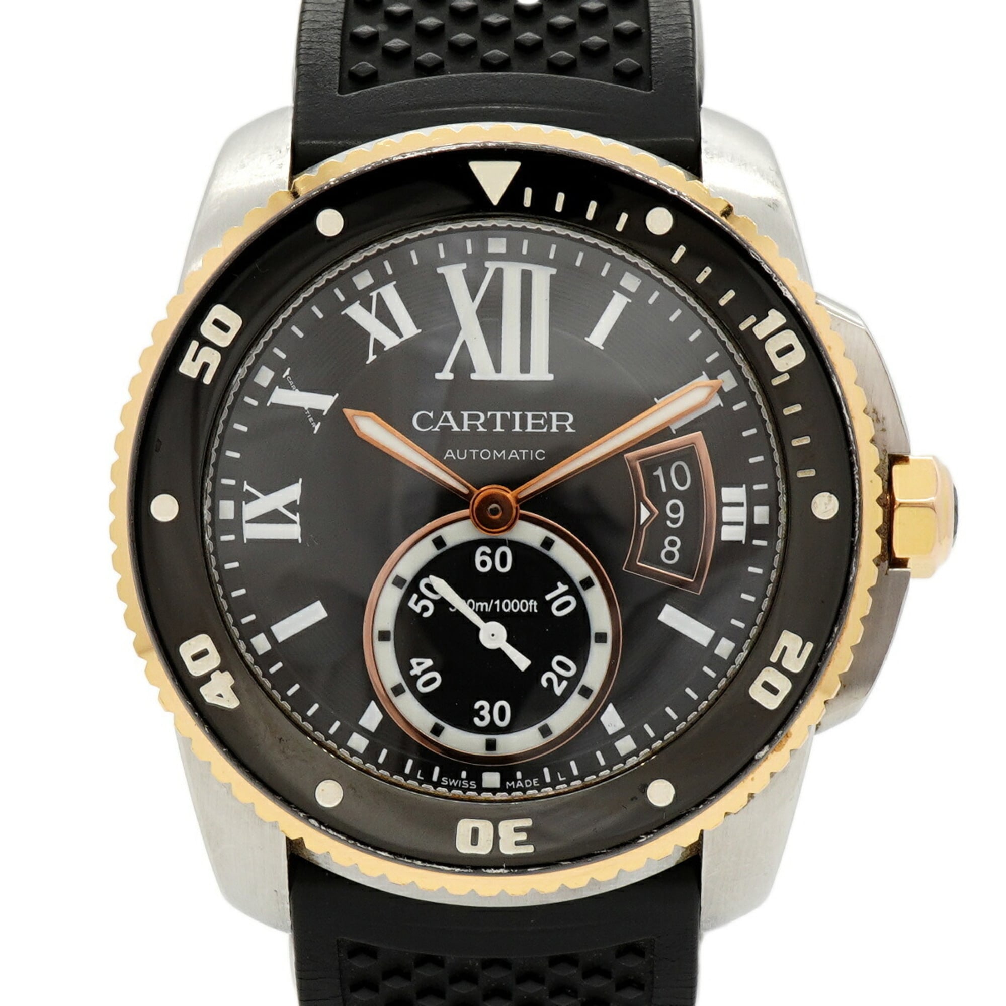 Cartier Calibre Diver W7100055 Black Dial Men\'s Watch