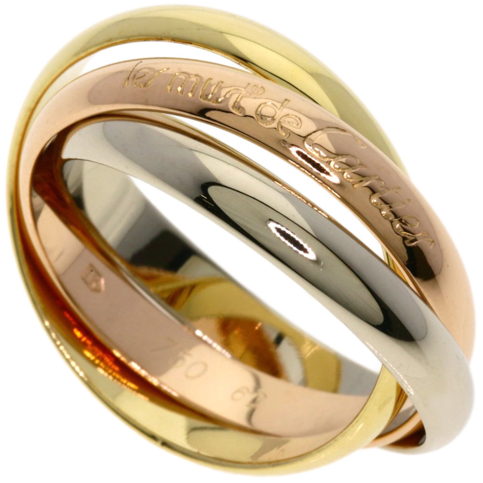 Cartier Trinity #60 Ring - 18K Yellow Gold/18K Pink White Gold Women\'s CARTIER