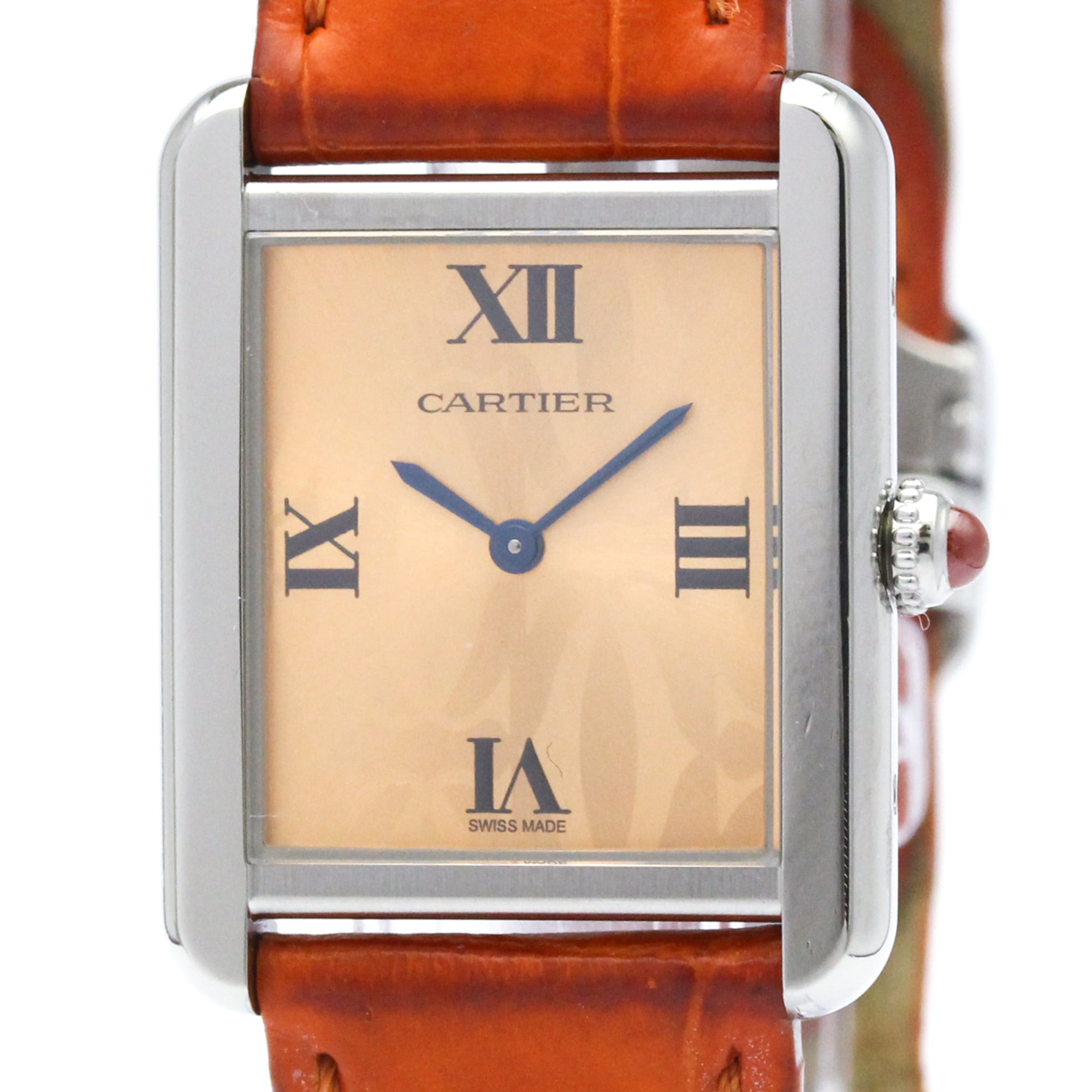 CARTIER Tank Solo 2000 LTD Edition Steel Quartz Watch W1019455 Polished