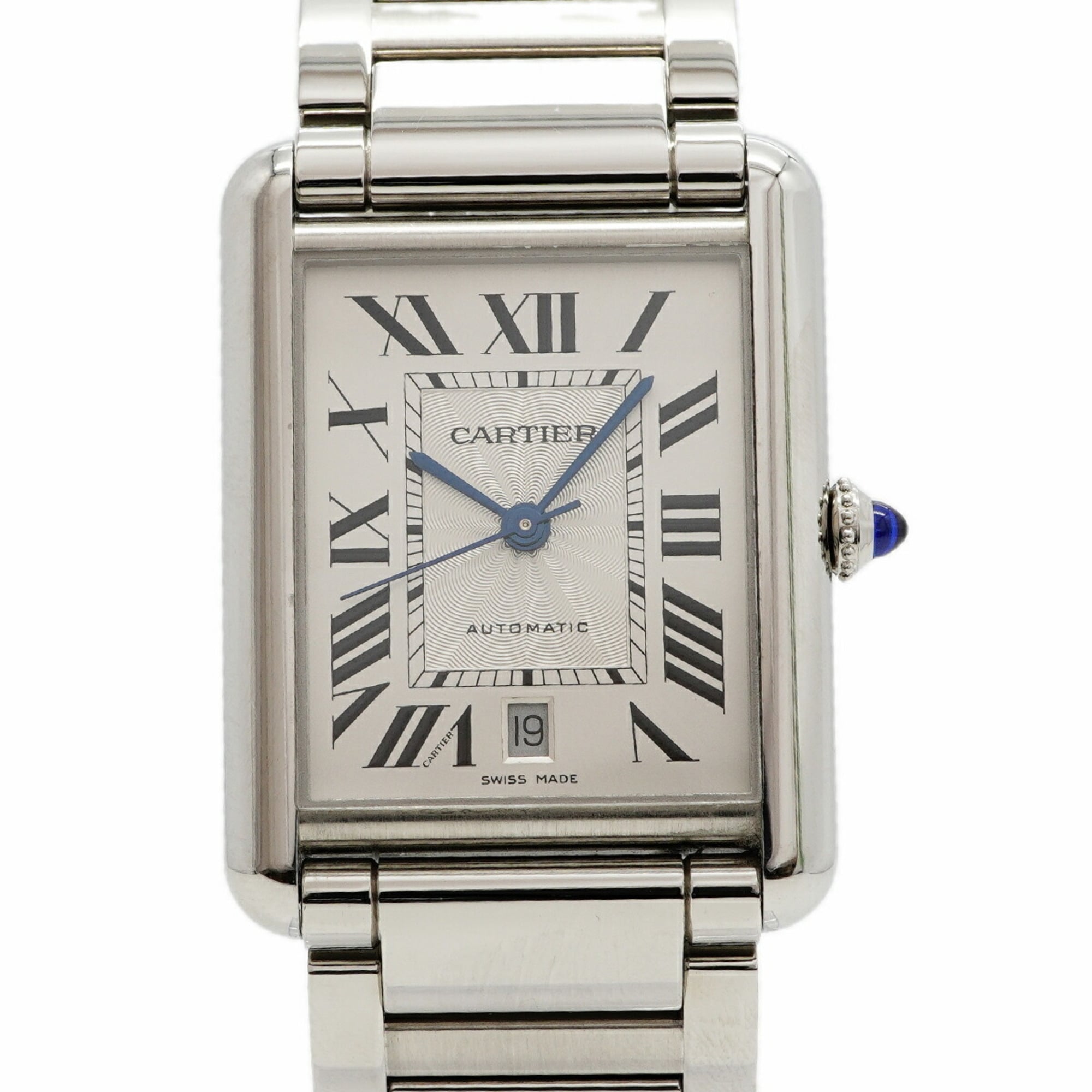 Cartier Tank Must XL WSTA0053 Silver Dial Men\'s Watch
