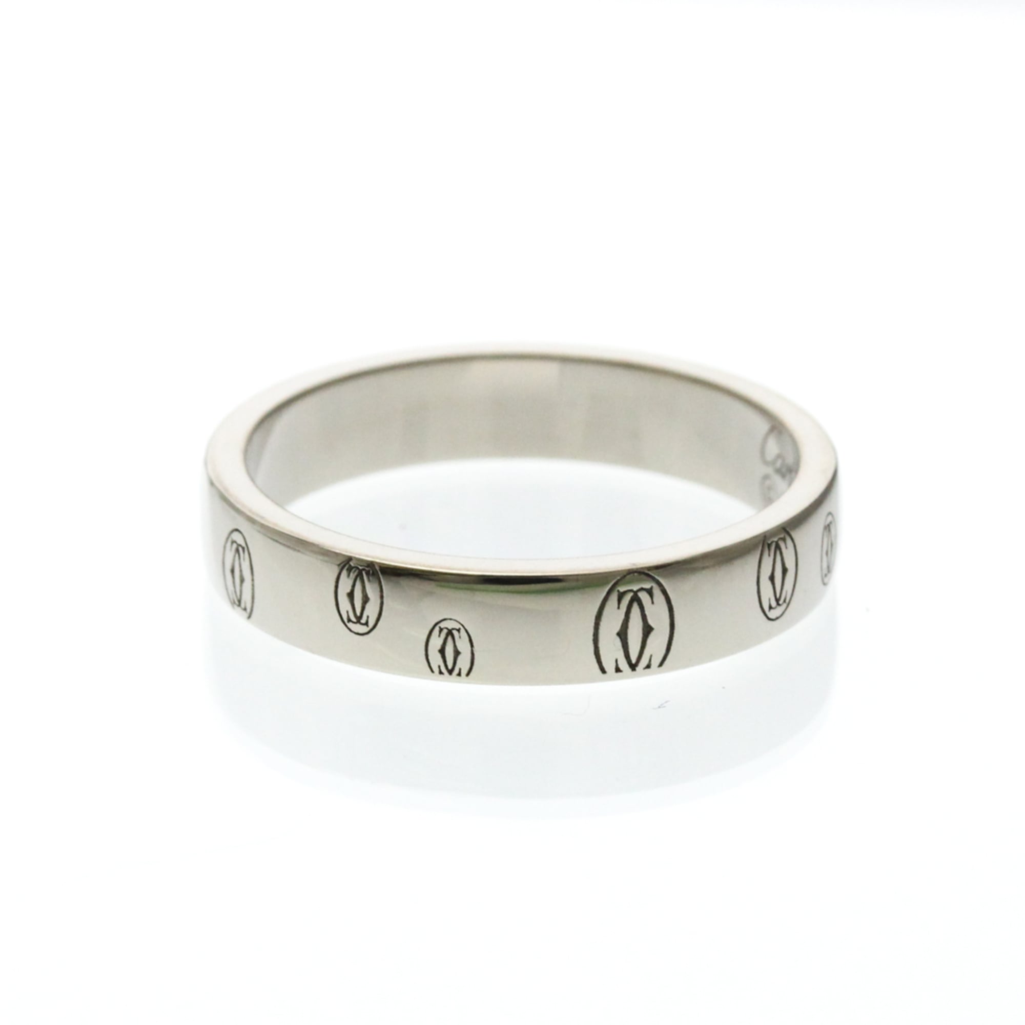 Cartier Happy Birthday White Gold (18K) Fashion Diamond Band Ring Silver