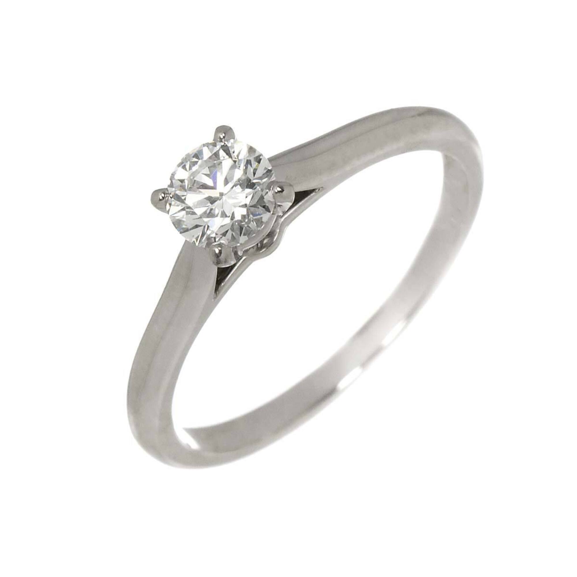 Cartier Solitaire Diamond Ring, 0.31ct, E VVS1, 3EX, Size 48, Platinum.