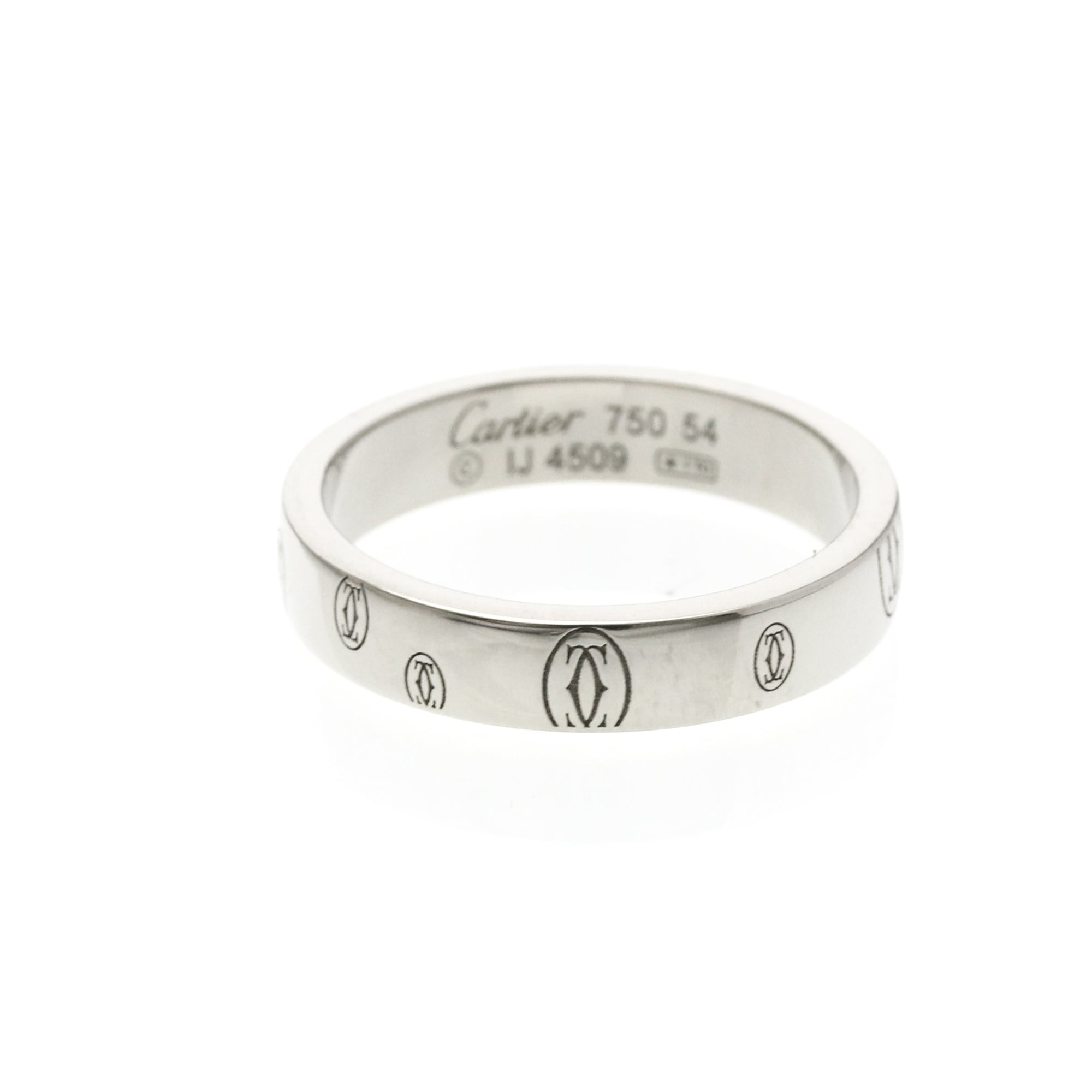Cartier Happy Birthday Ring White Gold (18K) Fashion No Stone Band Ring Silver