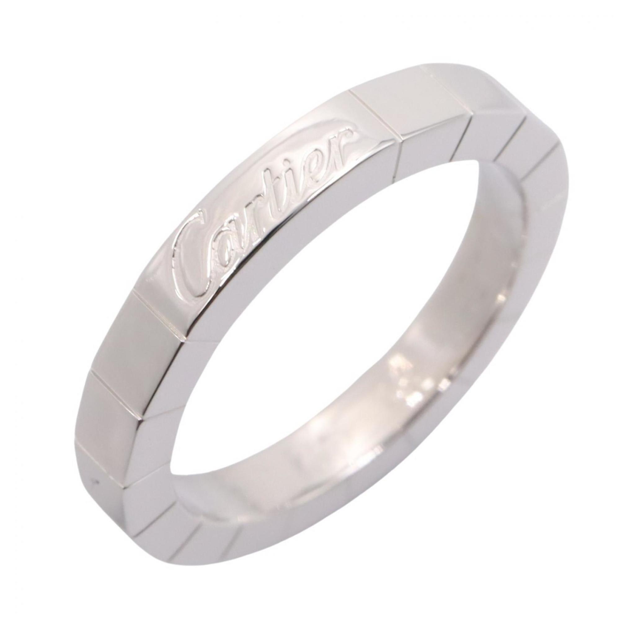 Cartier Lanieres Ring, 18K White Gold (18KWG), Women\'s Silver Tone