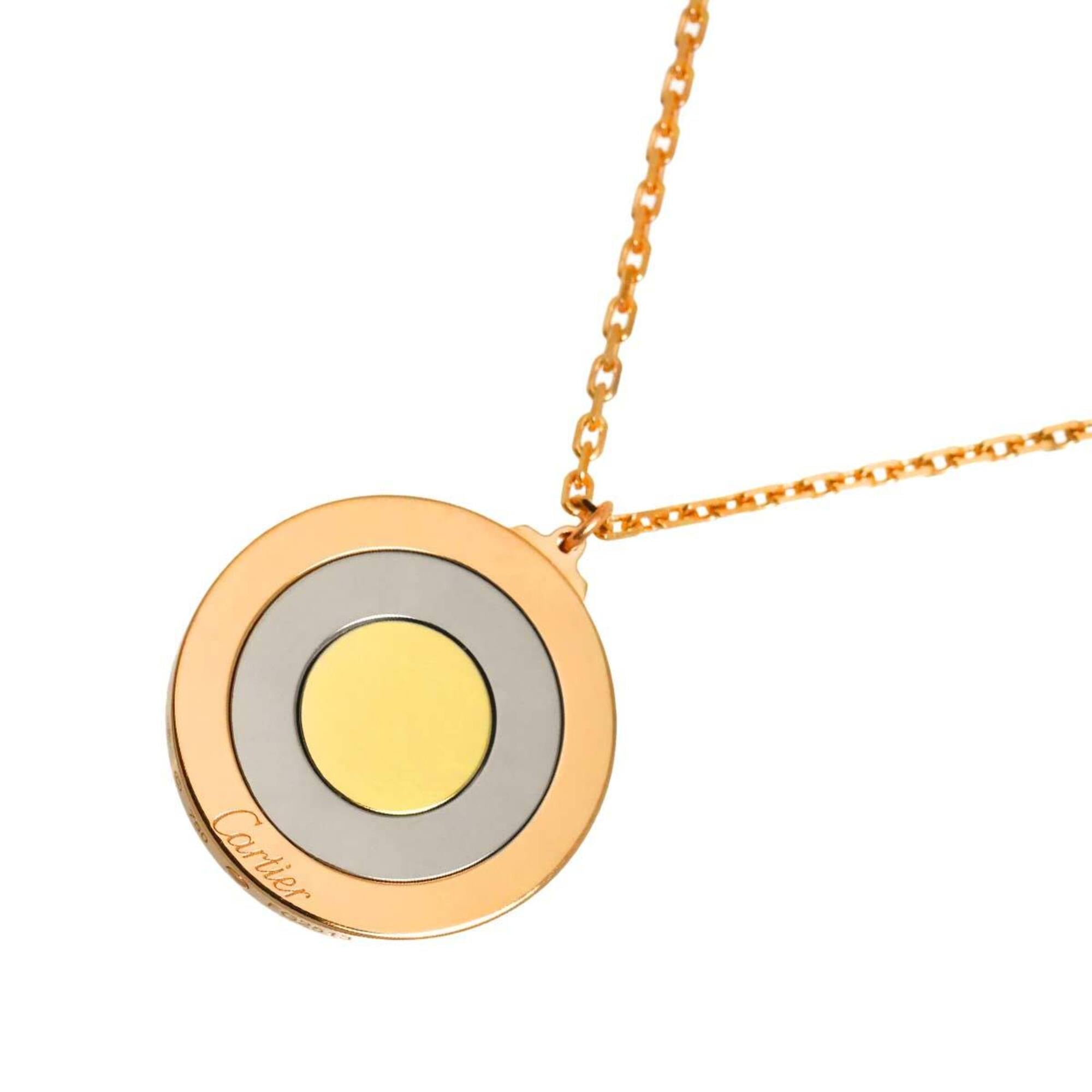 Cartier Round Trinity Necklace, 41cm, 18K Yellow Gold, White Pink Gold 750 (Three Necklace)