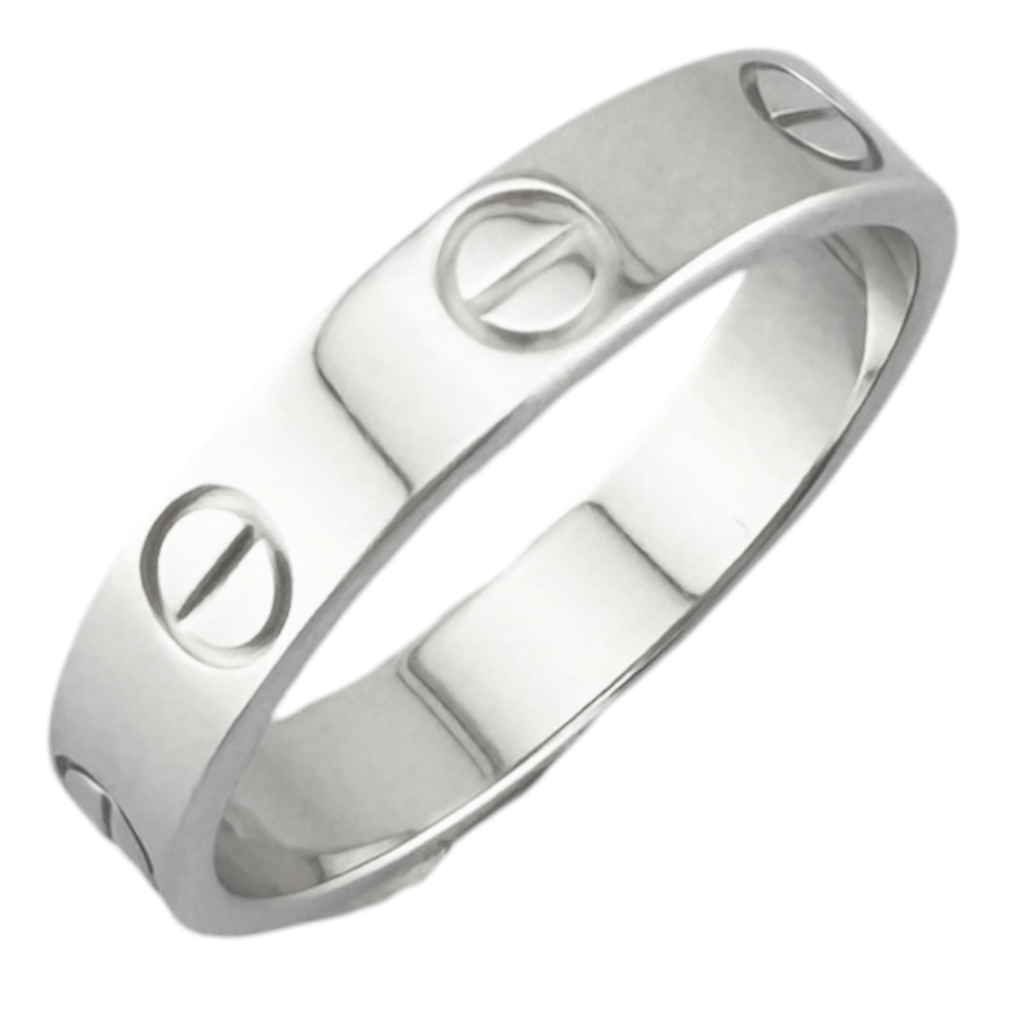 Cartier Mini Love Ring, 1, 18K White Gold, Women\'s CARTIER