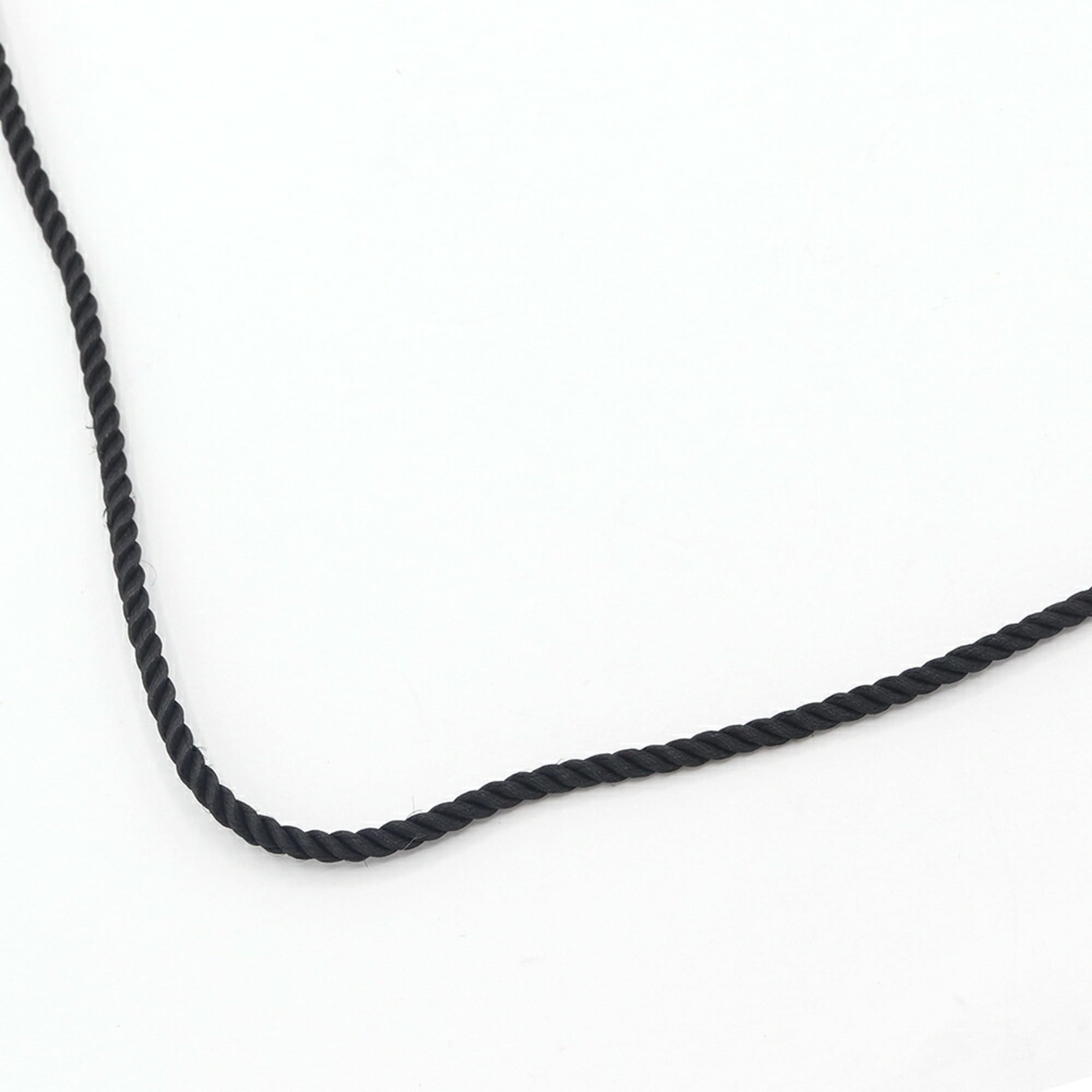 Cartier Necklace, Cotton Cord, CORDOG40, Black, 750 WG, Choker, Women\'s/Men\'s,