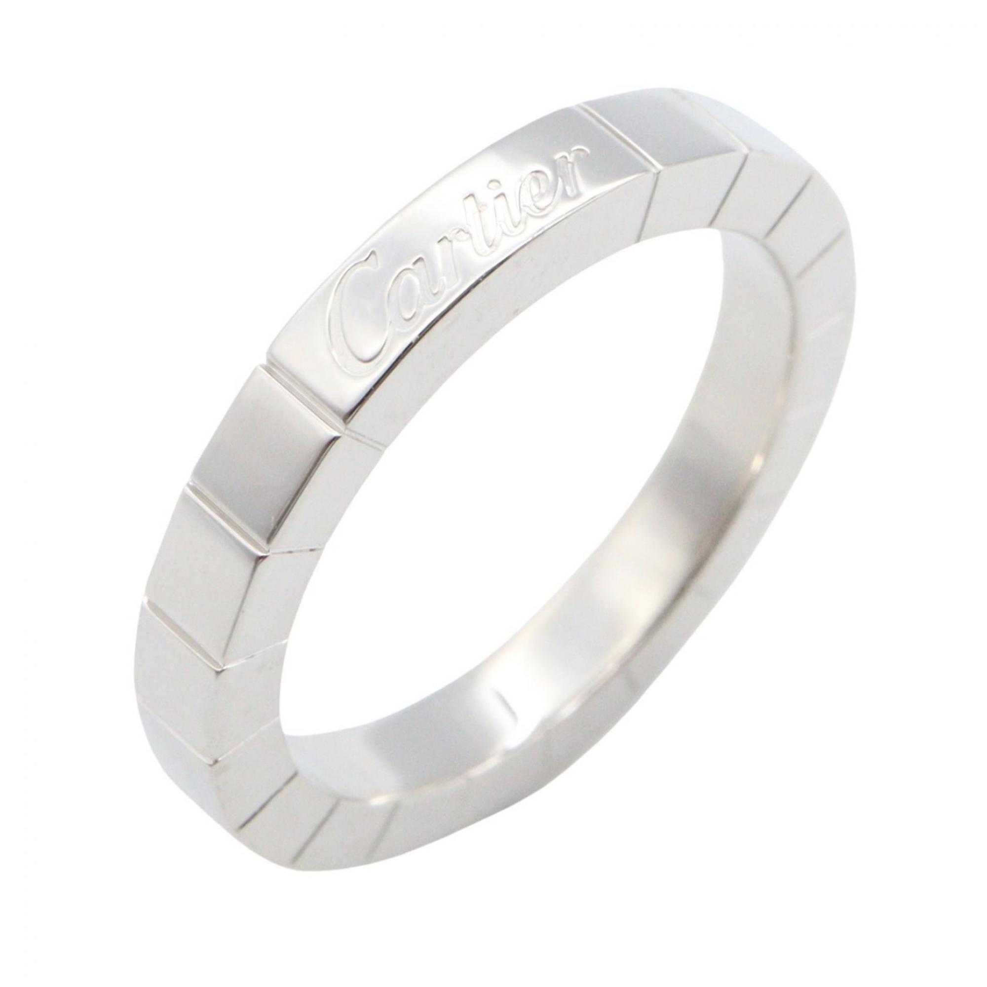 Cartier Lanieres Ring, 18K White Gold (18KWG), Men\'s/Women\'s, Silver Tone
