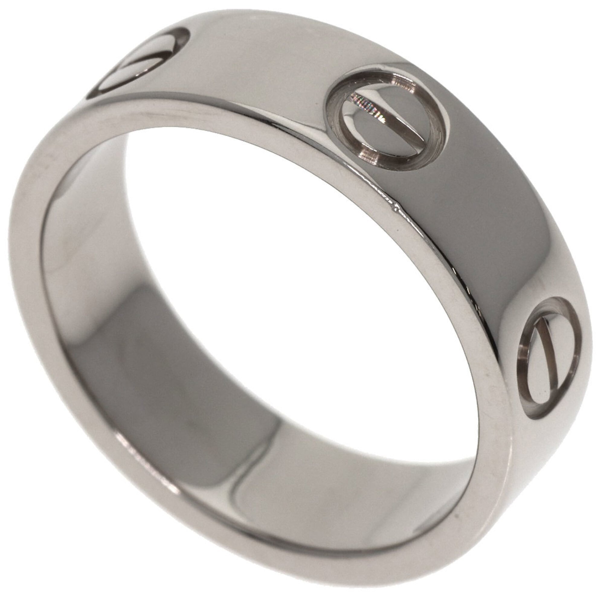 Cartier Love Ring #51, 18K White Gold, Women\'s Ring, CARTIER