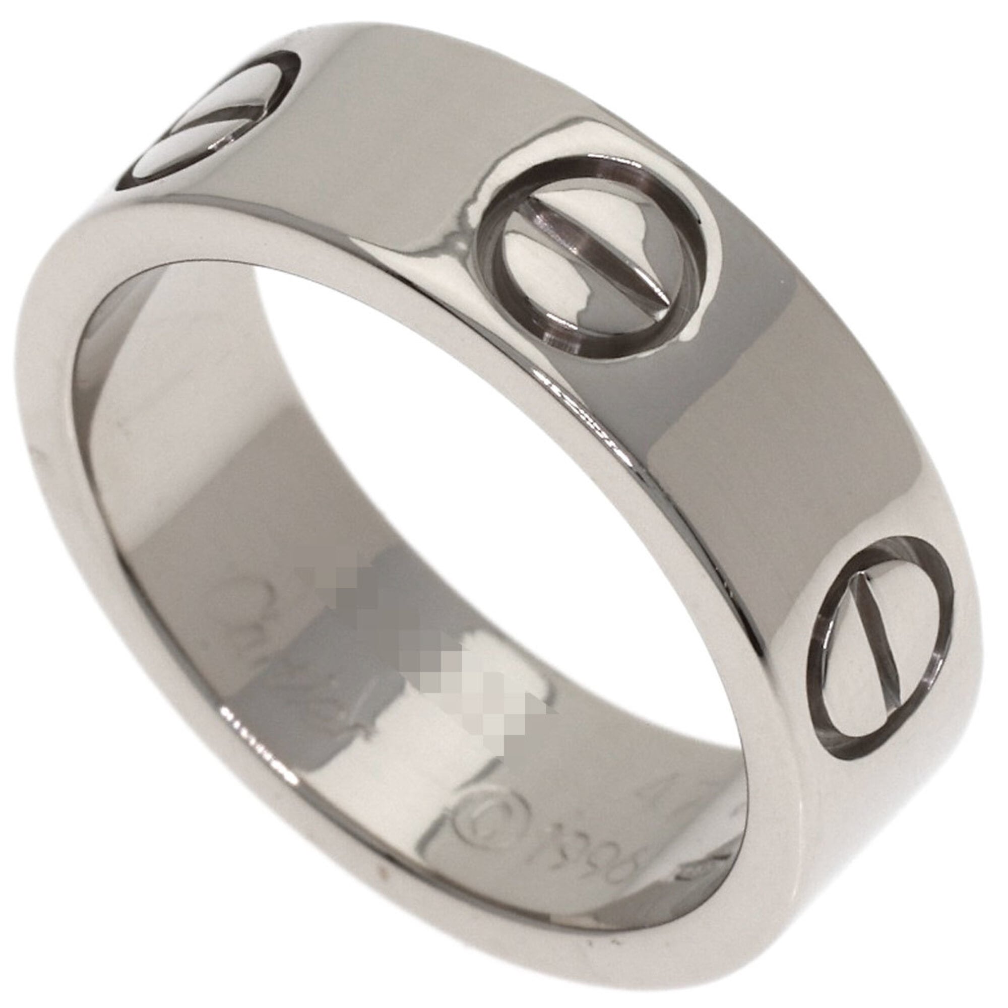 Cartier Love Ring #47, 18K White Gold, Women\'s