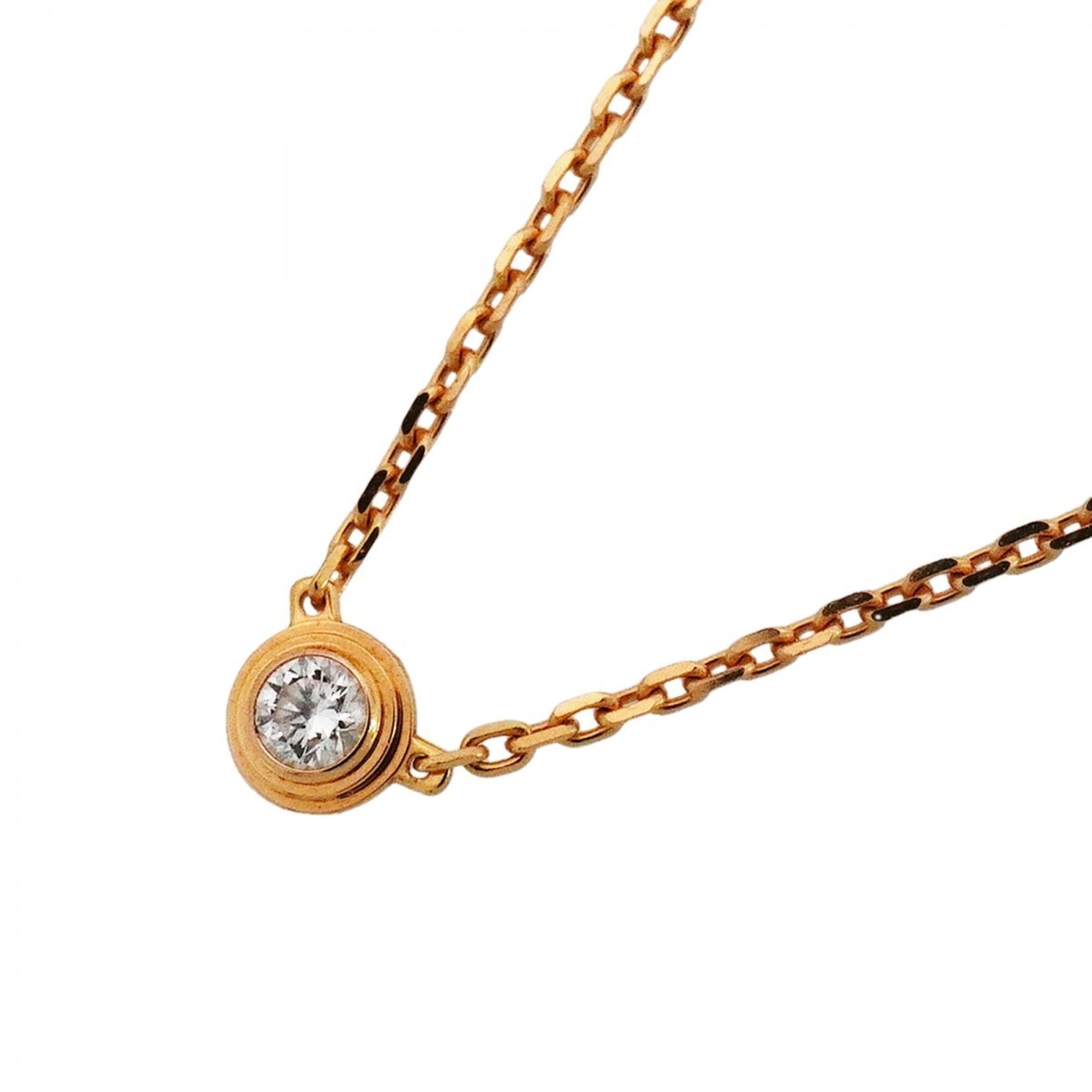 Cartier Damour XS Necklace, 1PD, 18KPG Pink Gold, Diamond, Women\'s