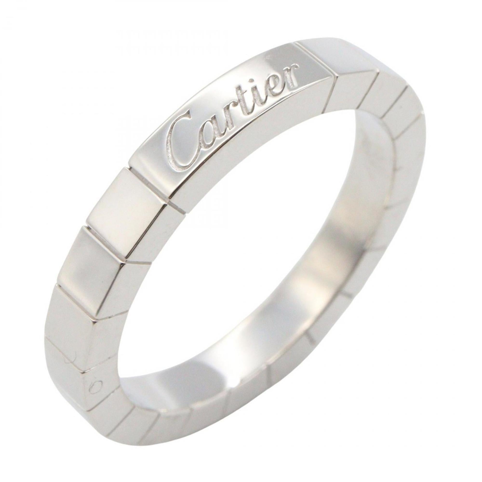 Cartier Lanier Ring, 18K White Gold, Men\'s and Women\'s, Silver