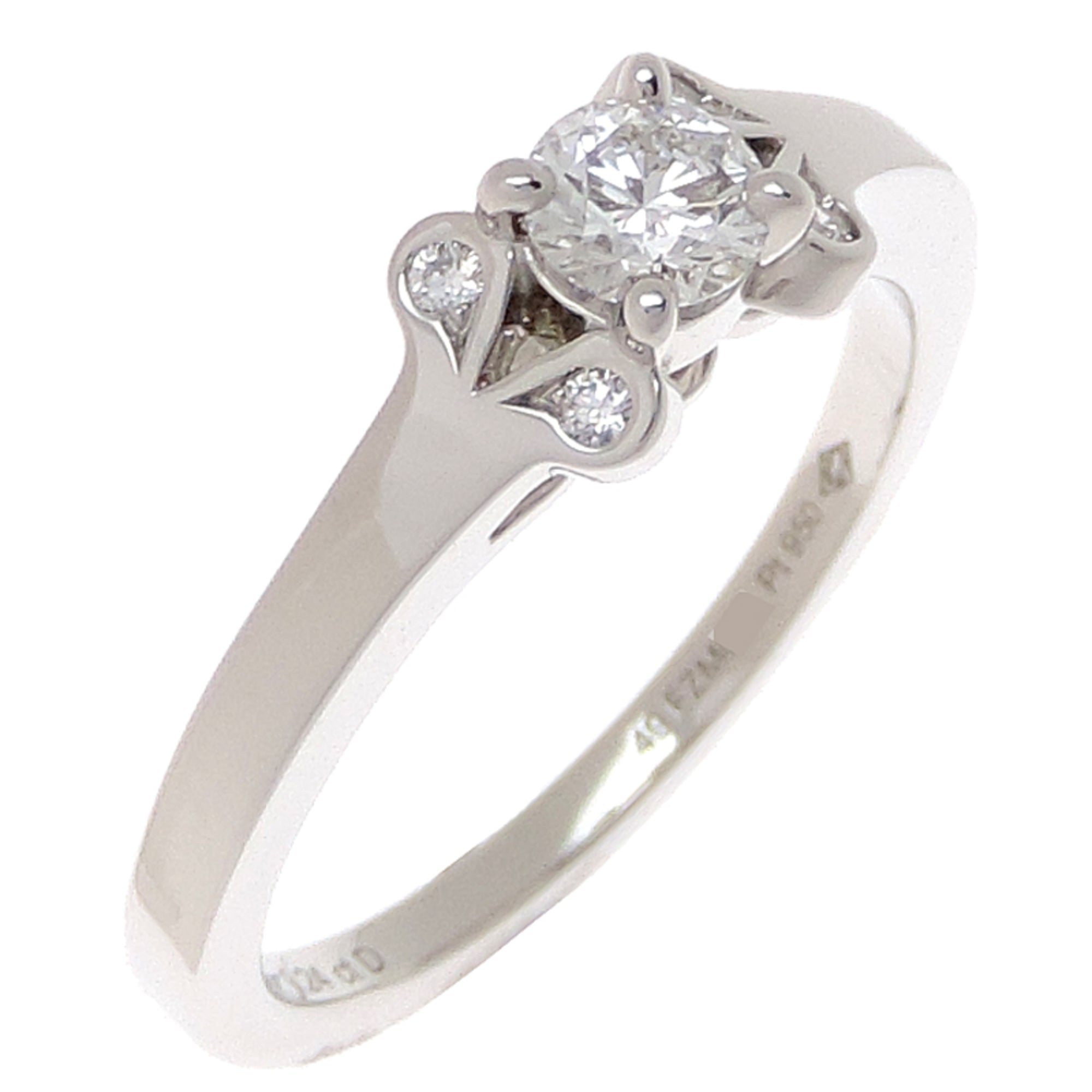Cartier Ballerina Solitaire Diamond Ring, 0.24ct, Size 49, Women\'s N4197500, Pt950 Platinum
