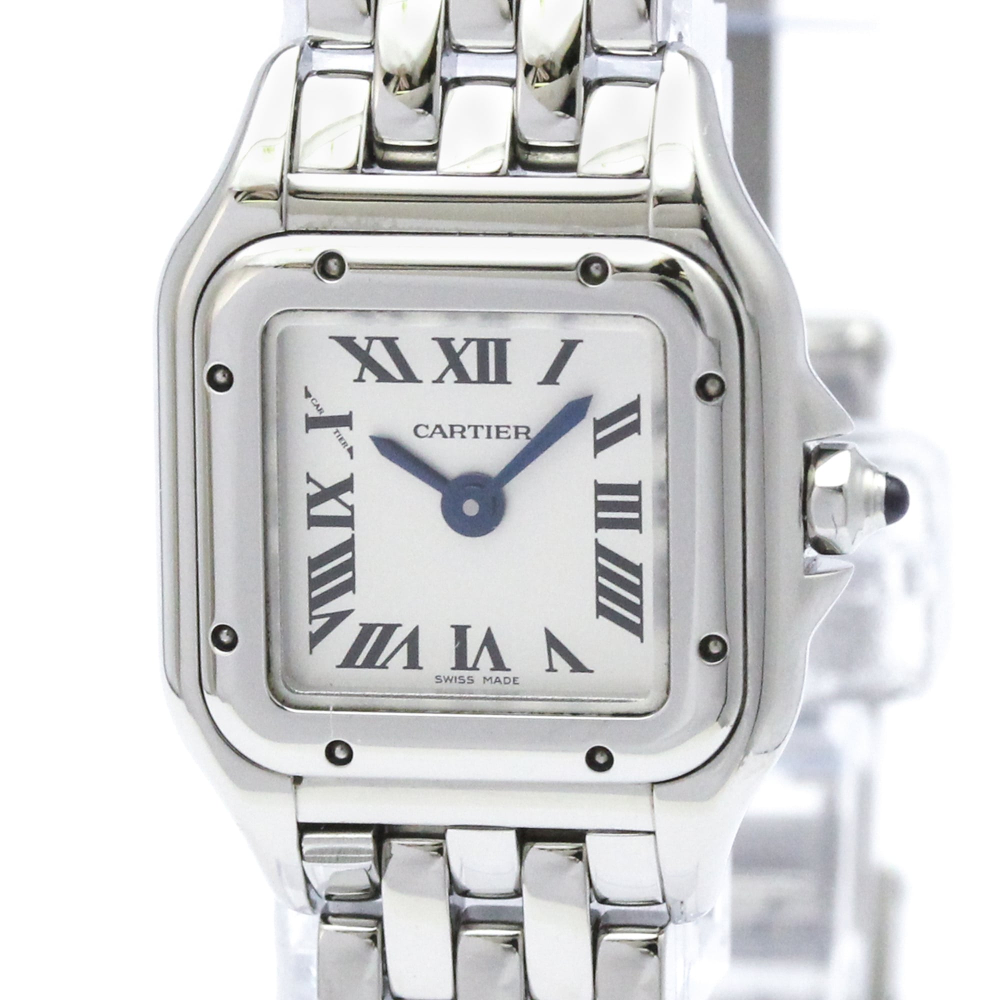 CARTIER Panthere SM Stainless Steel Quartz Ladies Watch WSPN0019 Polished