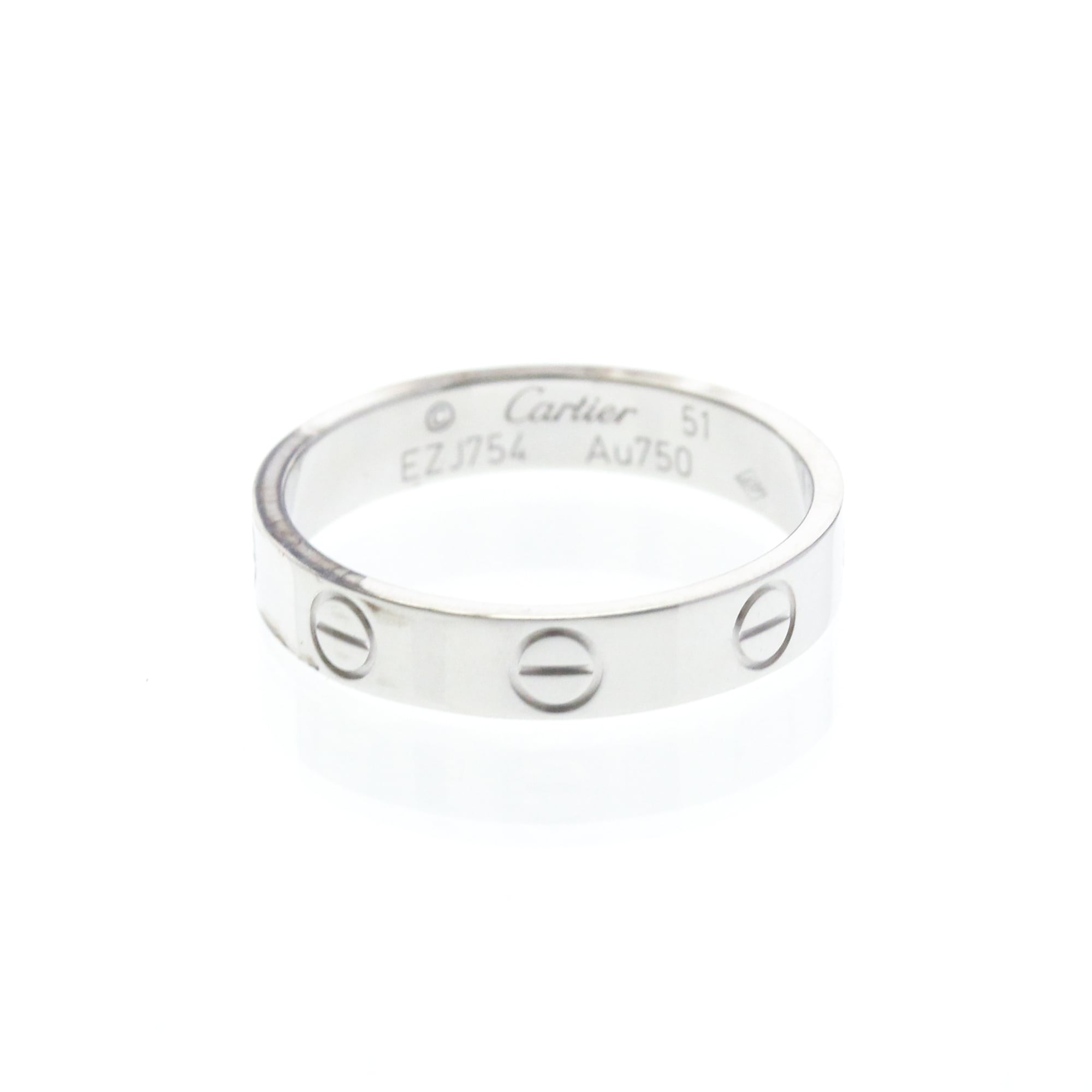 CARTIER Mini Love Ring With 1 Diamond White Gold (18K) Polished