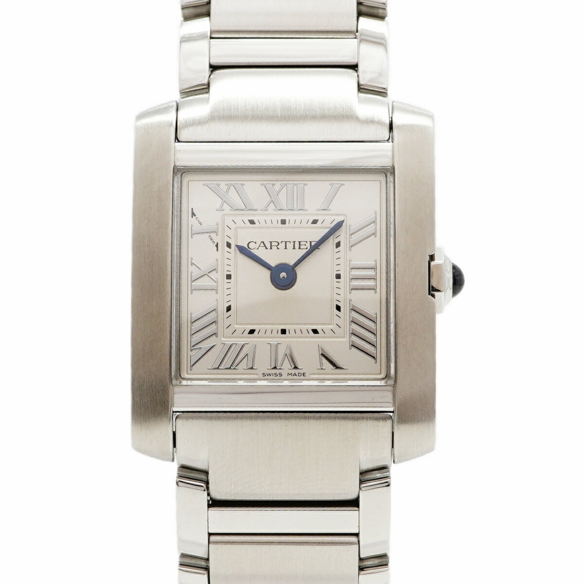 Cartier Tank Française SM WSTA0065 Silver Dial Women\'s Watch