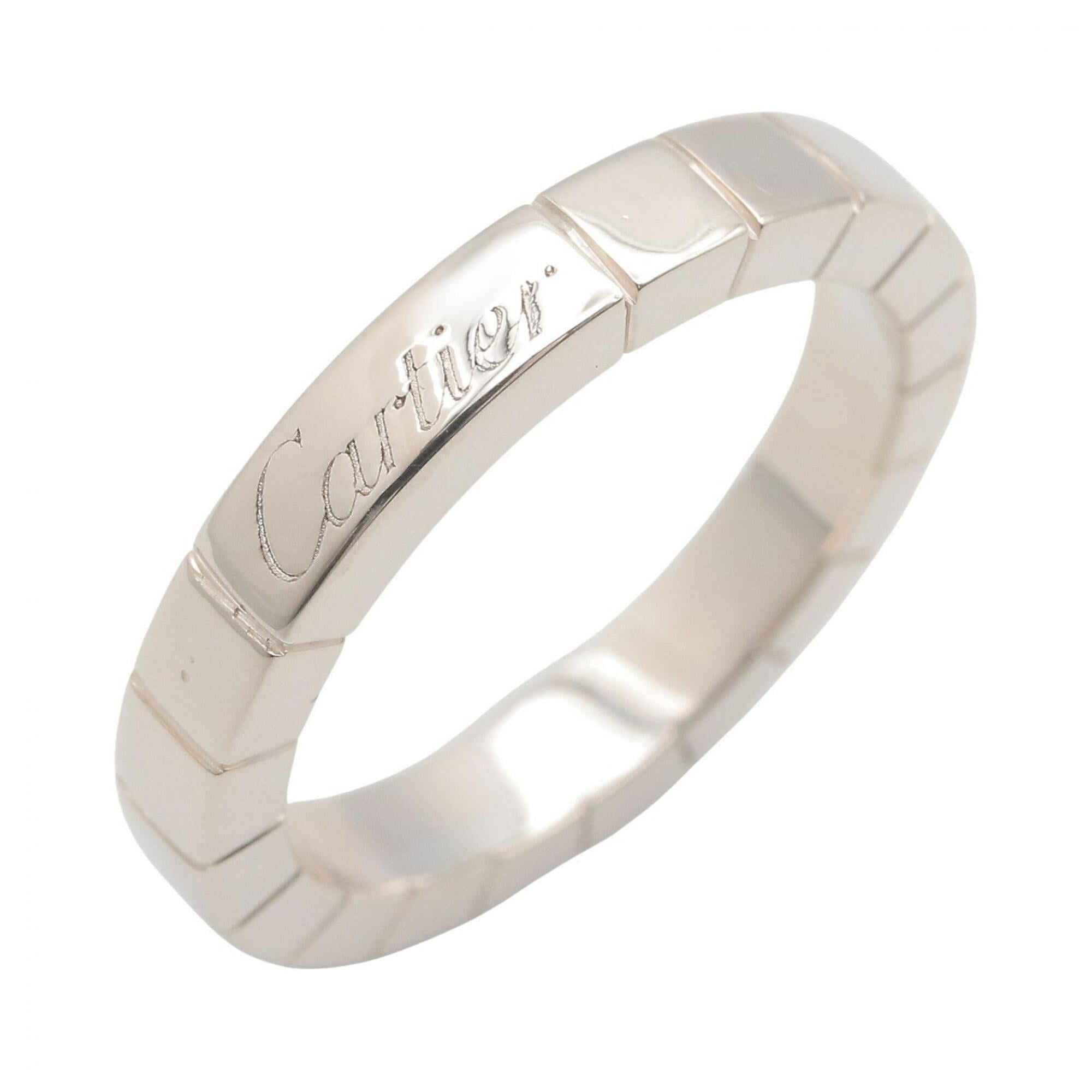 Cartier Lanieres Ring, 18K White Gold (18KWG), Men\'s/Women\'s, Silver Tone