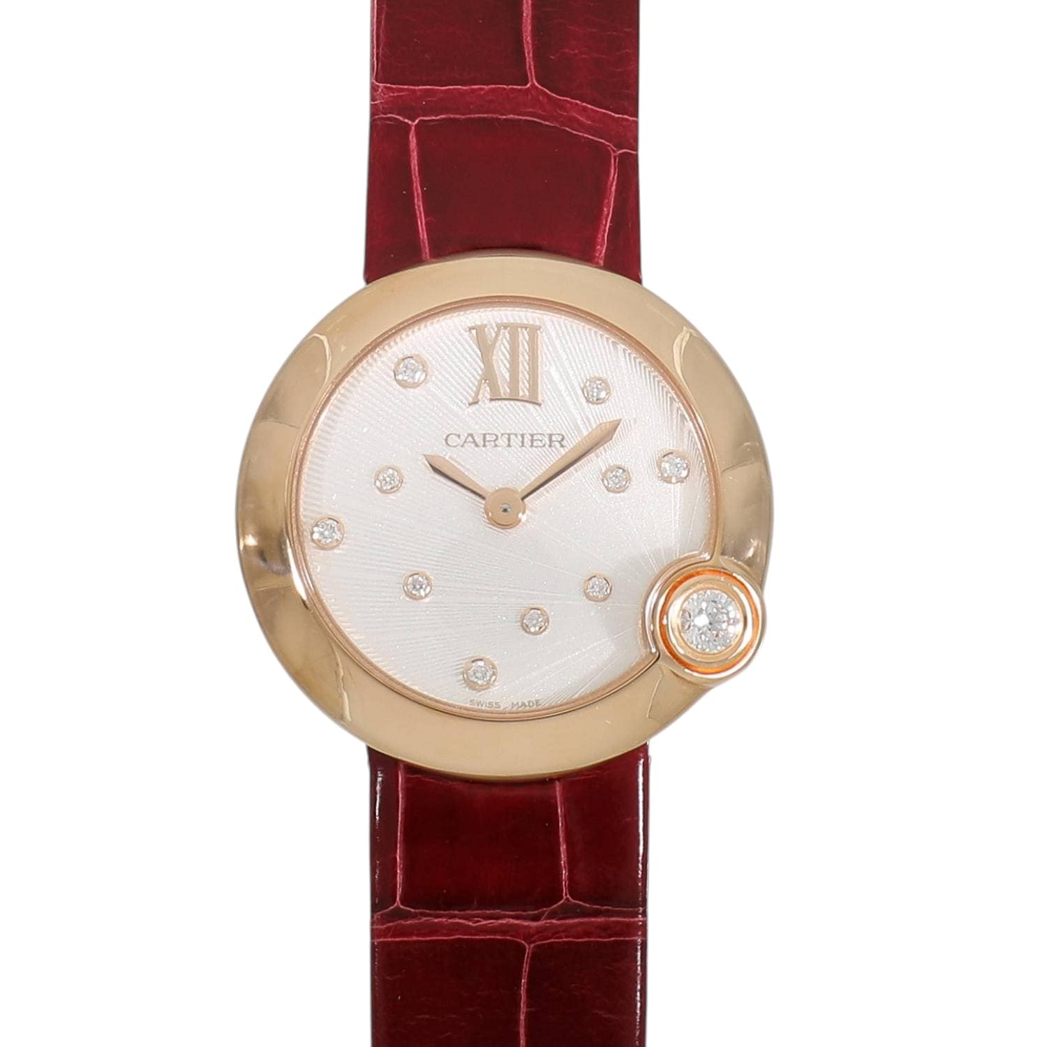 2024 [LNIB] CARTIER mm WGBL0010 WHITE×10P DIAMOND Watch Ref: WGBL0010