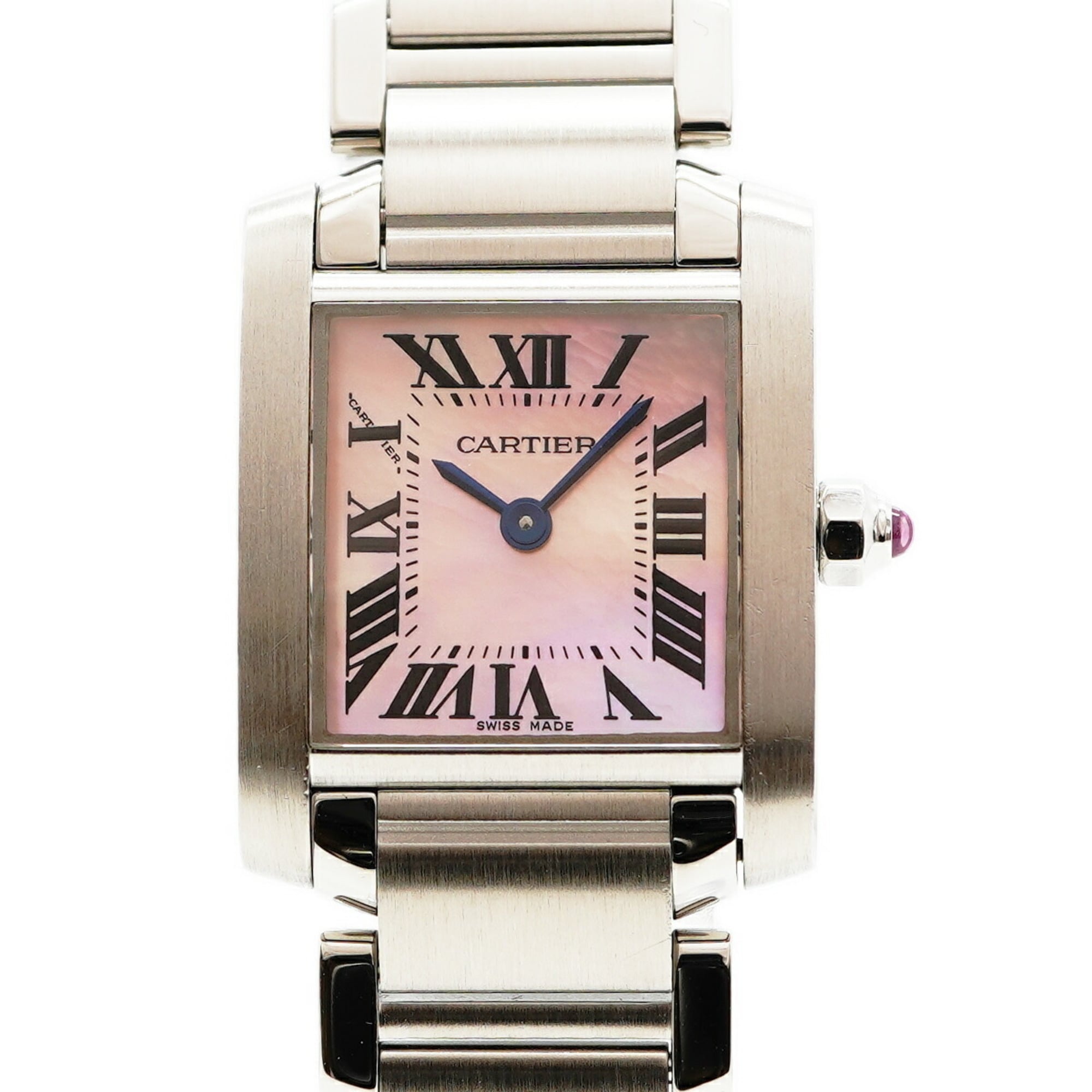 Cartier Tank Française SM W51028Q3 Pink Dial Women\'s Watch
