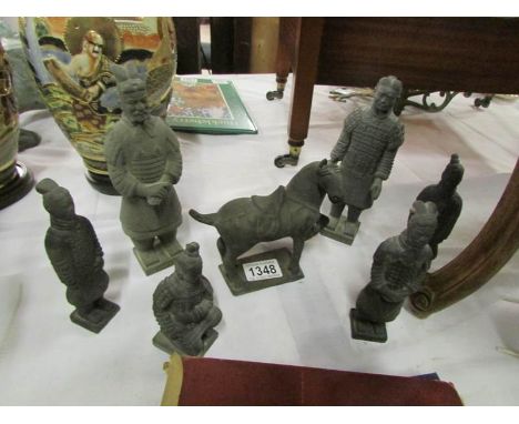 7 terracotta army figures