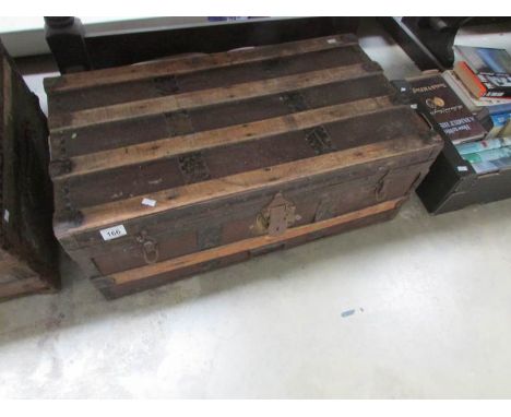 A steamer trunk