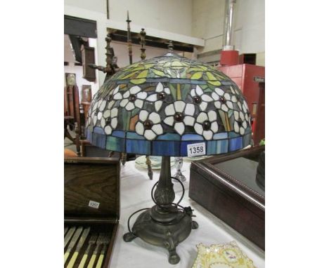 A Tiffany style table lamp