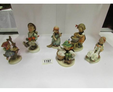 6 Hummel figures (3 a/f)