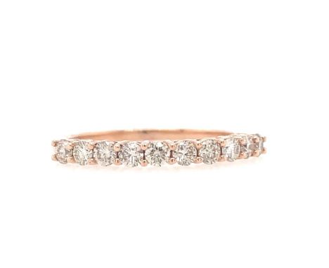14K ROSE G 1.89G DIAMOND RING 0.48 CT F/VS CERTIFICATION NONE - A1252