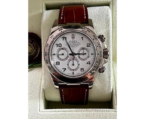 Brand Rolex Model (Watch) Daytona Zenith Reference number 16519 Movement Automatic Case material White gold Strap material Le