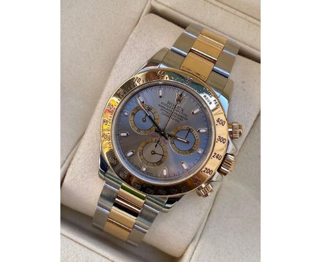 Brand: ROLEX Model (watch) Daytona Reference number 116523 Zenith movement Material of the Cassa Oro/Steel Gold/steel strap m