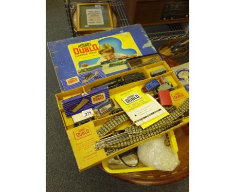 Hornby OO electric train with original box, carriages, track, train and tender model G25LMR Freight Train, spare track and tr