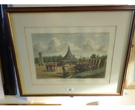 Royal Artillery, coloured print depicting Soldiers after the picture by John Grant 