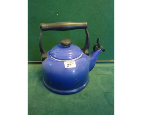 Le Cruset a blue enamel kitchen kettle